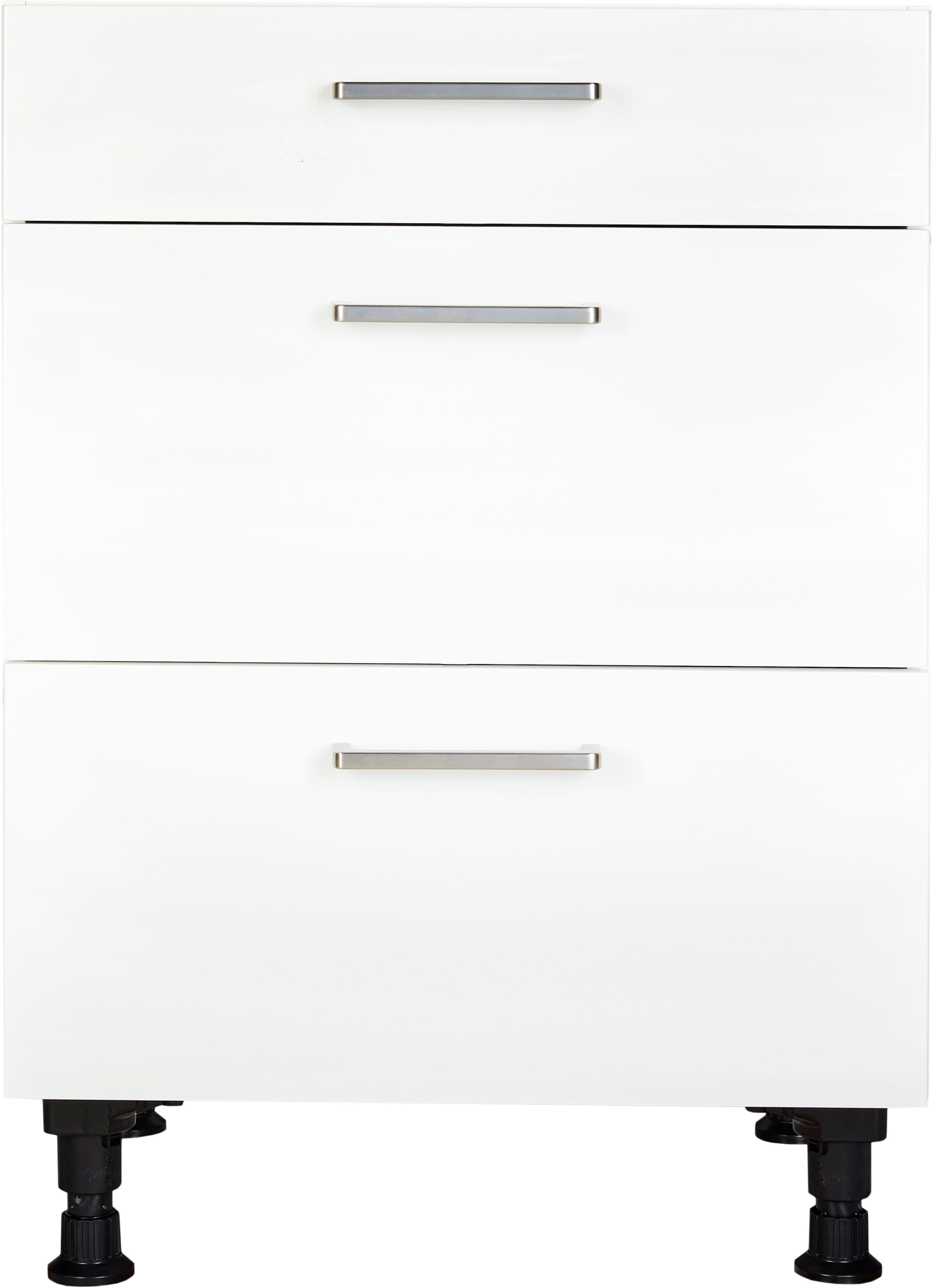 nobilia® Unterschrank »"Touch", vormontiert, mit höhenverstellbaren Sockelfüßen, in den«, Breiten 30, 45, 60 und 90 cm, mit Schubkasten und Auszügen
