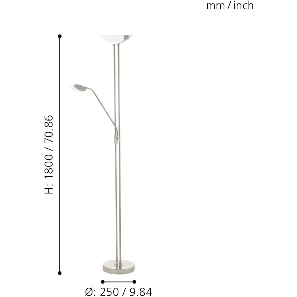 EGLO LED Stehlampe »BAYA LED«, 3 flammig-flammig