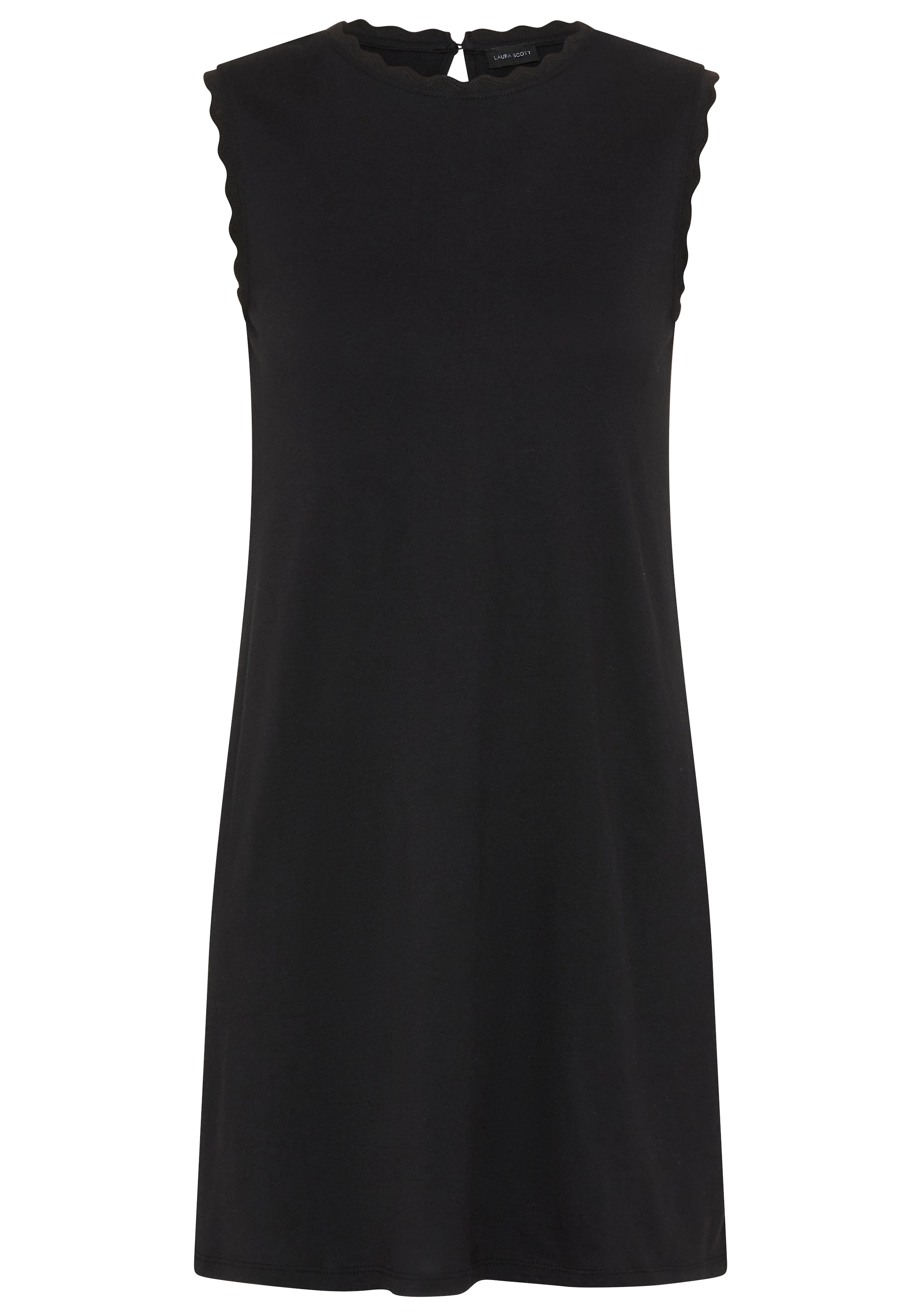 Laura Scott Sommerkleid mit Bogenkante, Basic-Stil, Mini-Länge