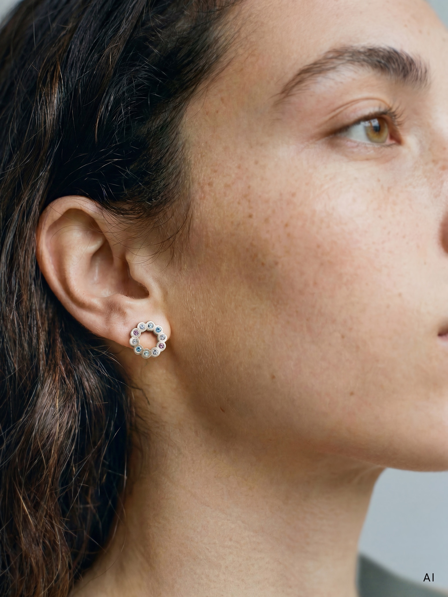Tamaris Paar Ohrstecker »Schmuck Geschenk Edelstahl Ohrstecker Colorful Circle« mit Zirkonia (synth.)