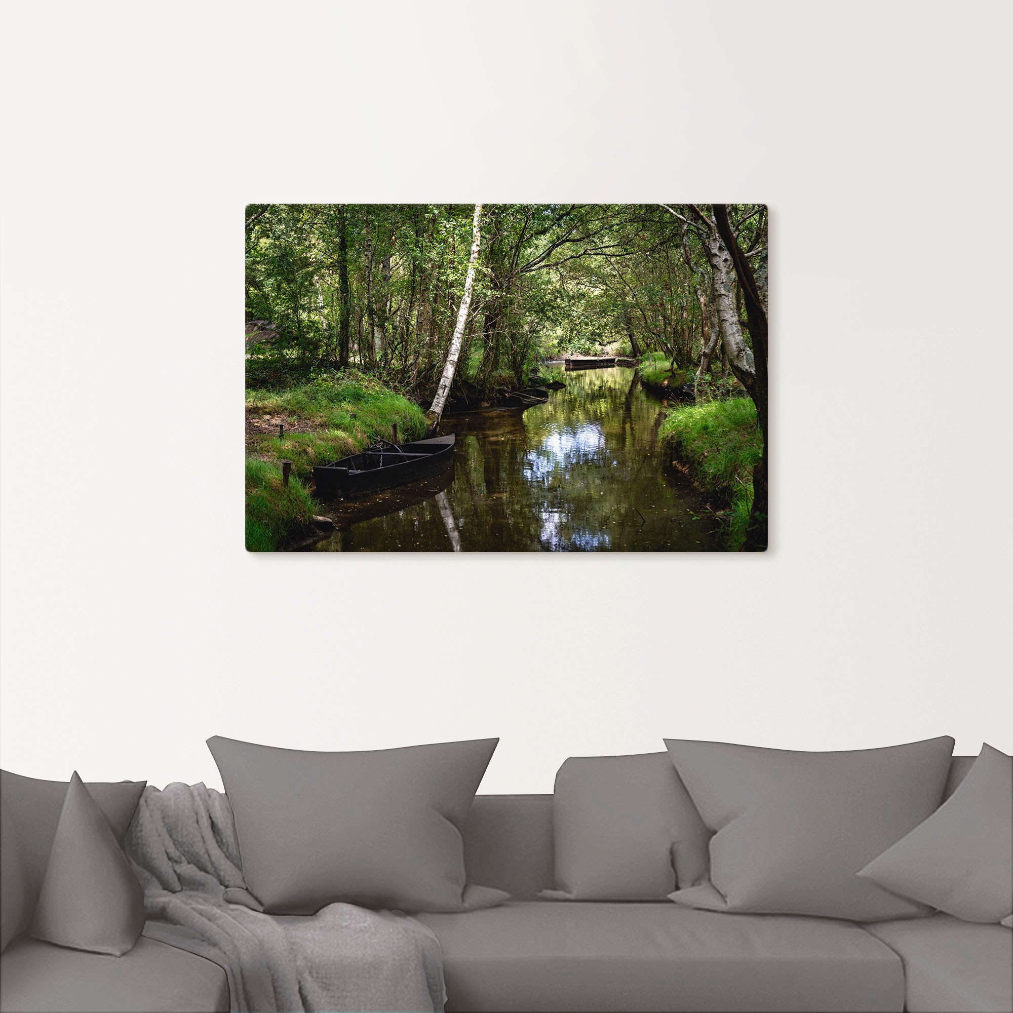 Artland Poster »Romantische Flusslandschaft Frankreich«, Waldbilder, (1 St.), als Alubild, Leinwandbild, Wandaufkleber oder Poster in versch. Größen