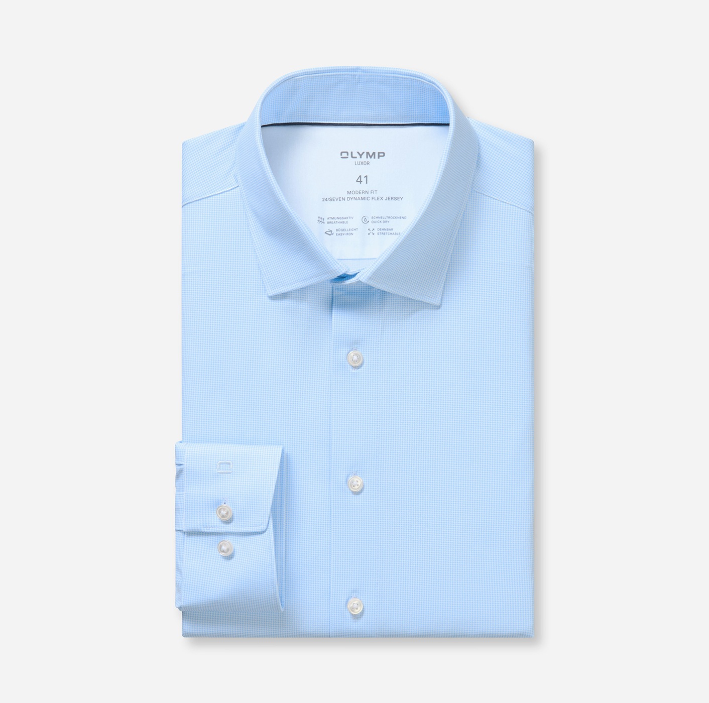 OLYMP Langarmhemd "Luxor 24/Seven" Businesshemd, Jersey, modern fit, New Ke günstig online kaufen