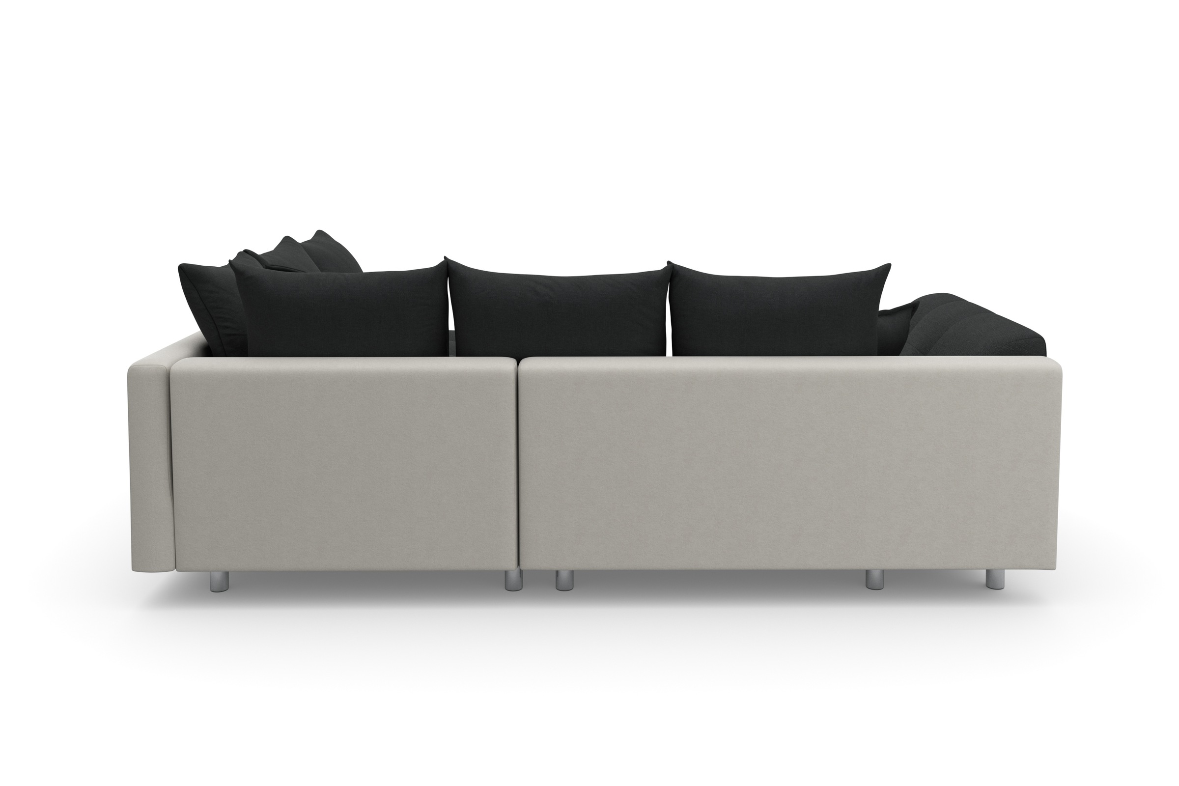 COLLECTION AB Ecksofa Joseli,  mit Zier- und Rückenkissen, komfortable Schanzen-Armlehne