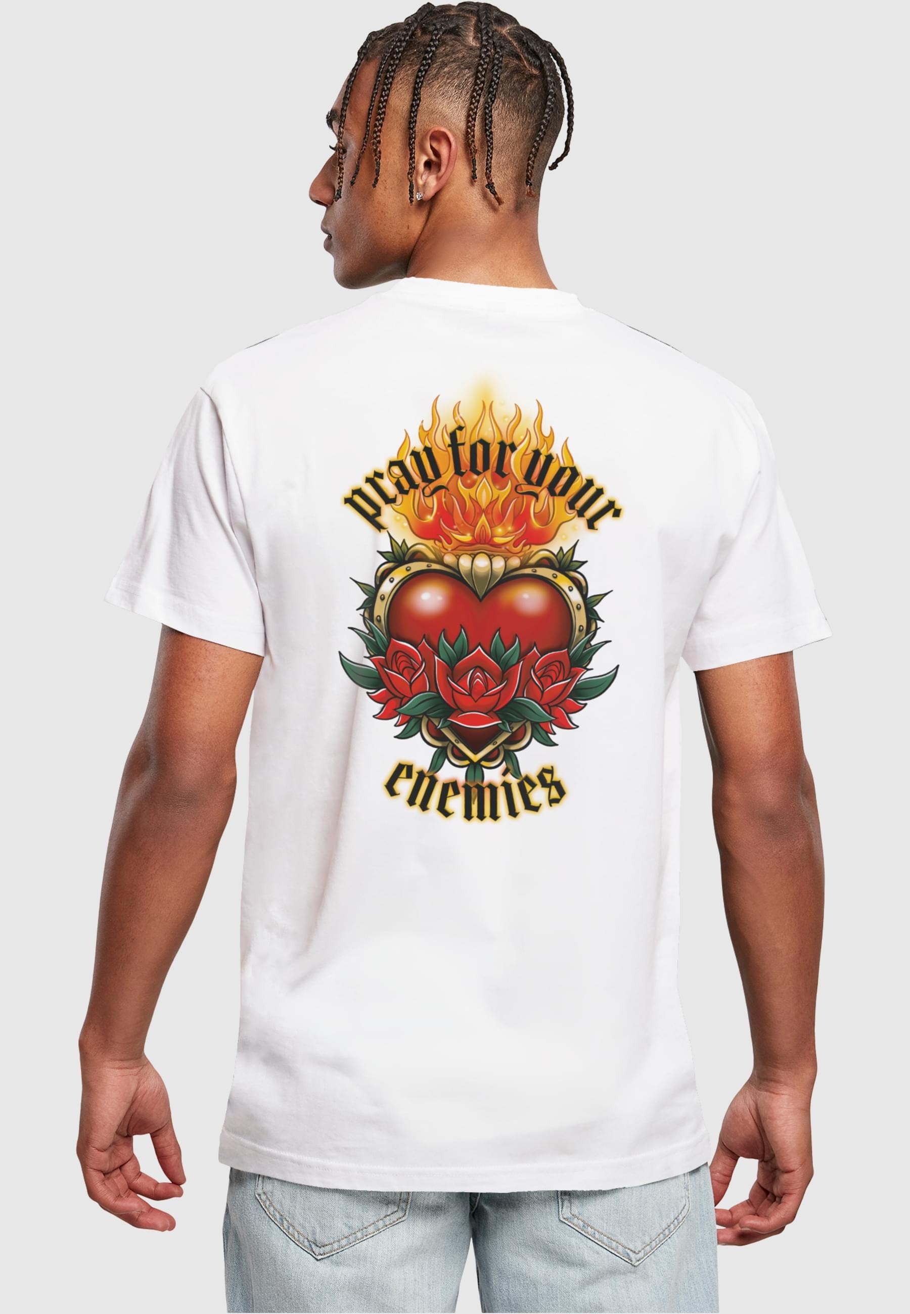 MisterTee T-Shirt »MisterTee Herren Pray For Your Enemies Tee«, (1 tlg.)