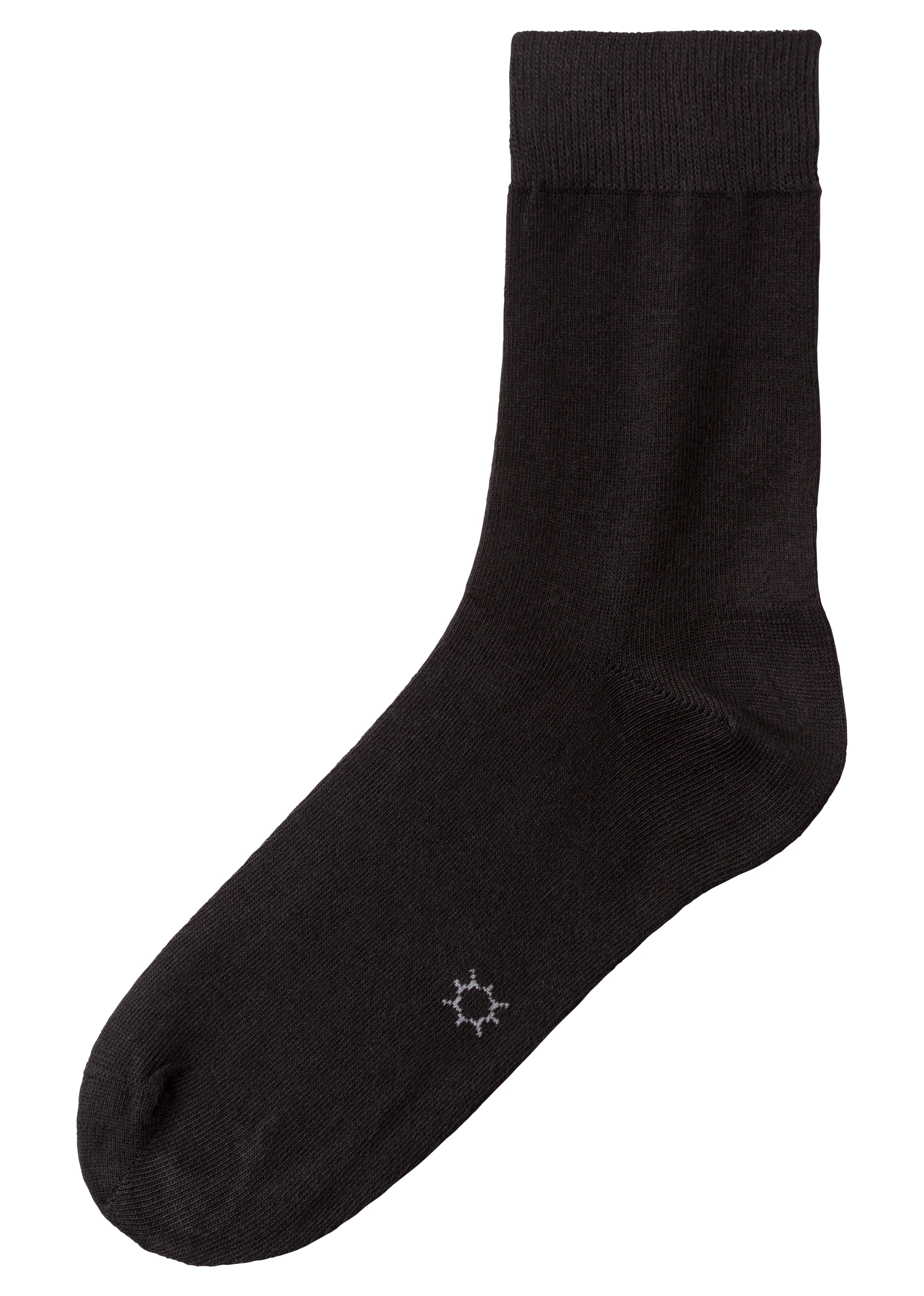 H.I.S Basicsocken, (Packung, 10 Paar), mit eingestrickten Symbolen