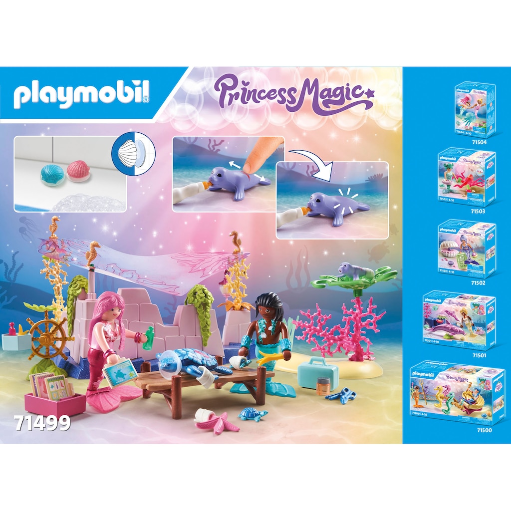 Playmobil® Konstruktions-Spielset »Unterwasser-Tierpflege der Meeresbewohner (71499)«, (114 St.)