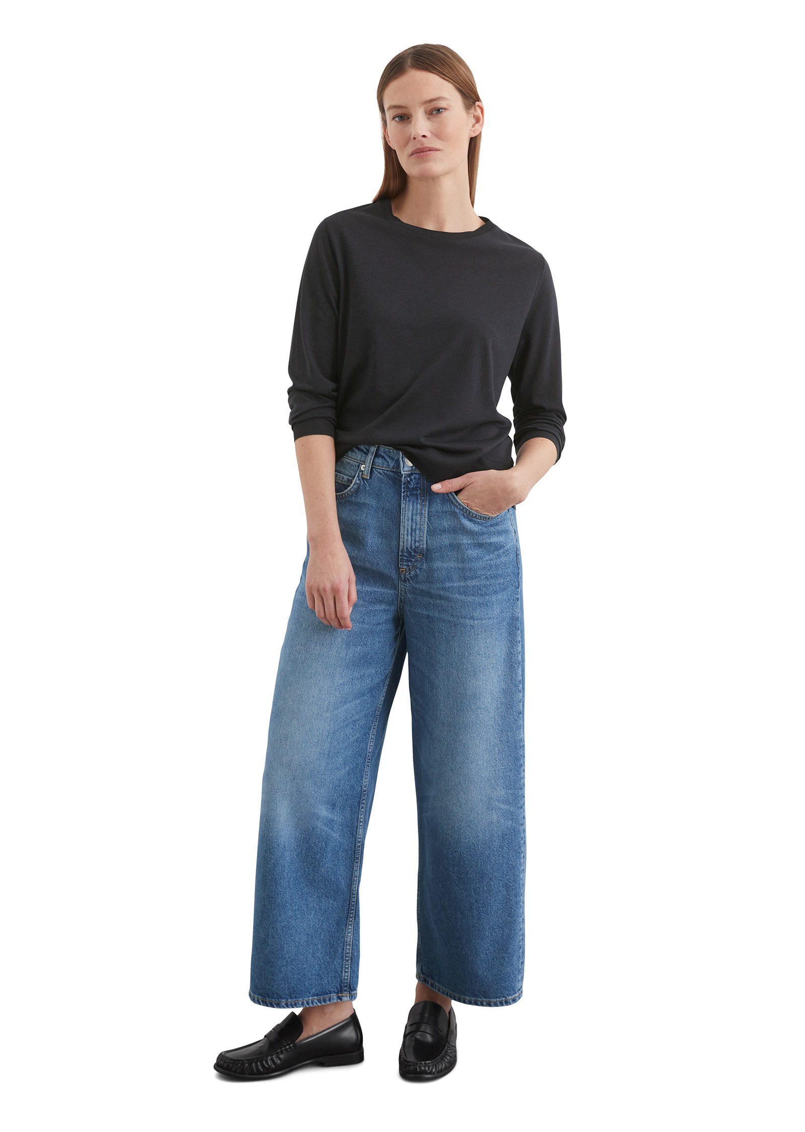 Marc O'Polo Langarmshirt »aus TENCEL™ Lyocell-Baumwolle-Mix«