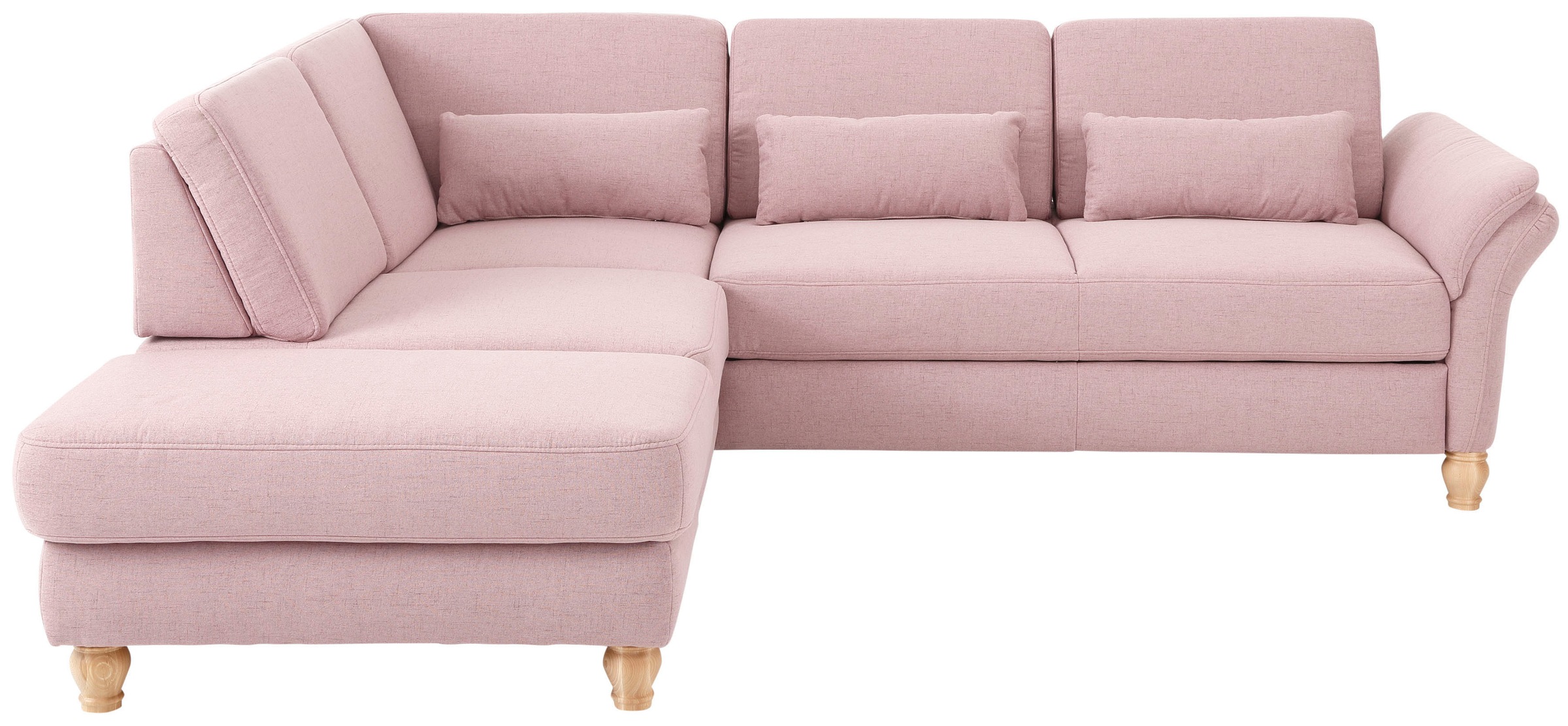 Home affaire Ecksofa »Palace L-Form«, incl. Sitztiefenverstellung, wahlweise mit Bettfunktion und Stauraum