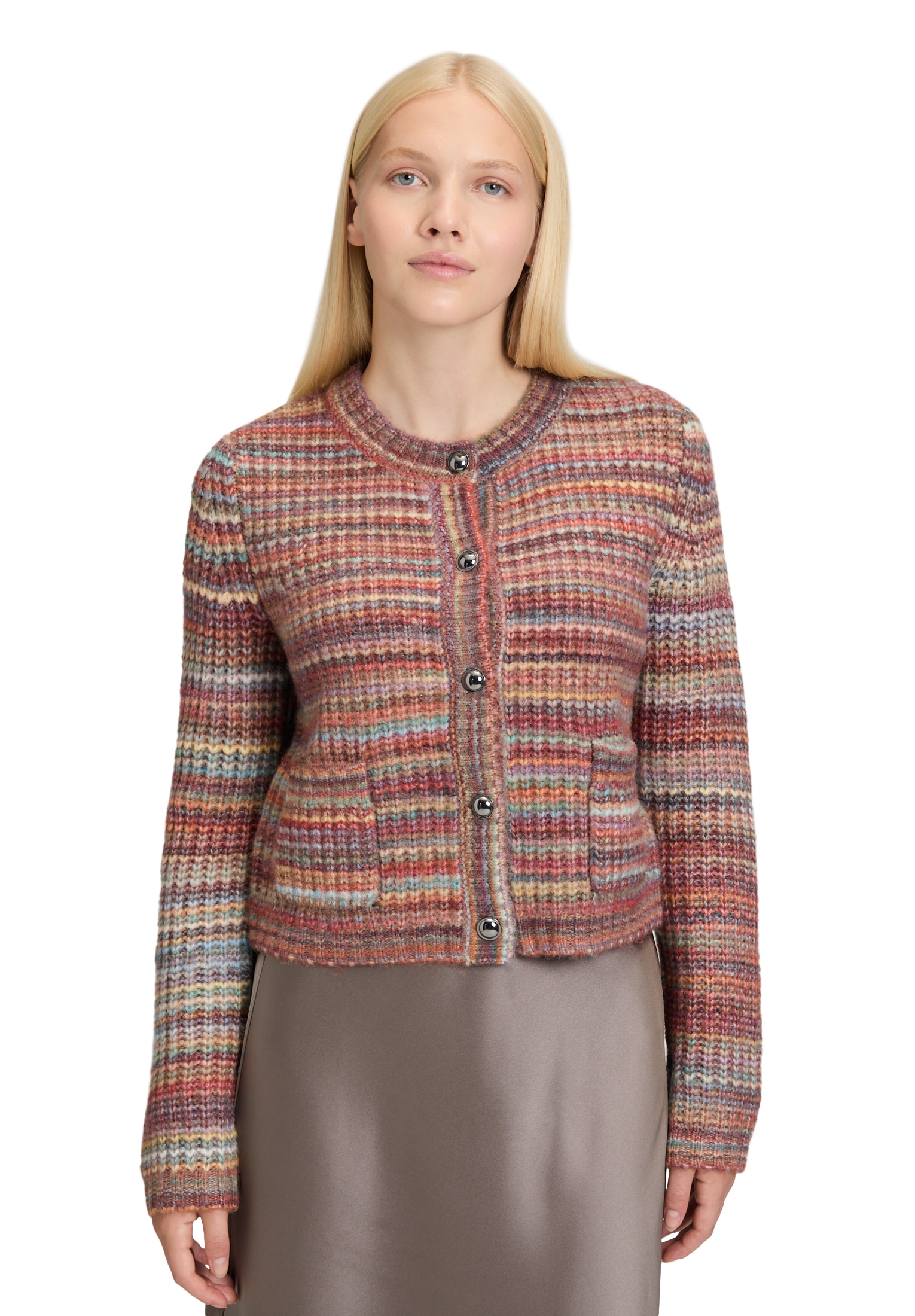 Cartoon Strickjacke "Cartoon Damen Cardigan mit Rundhalsausschnitt" günstig online kaufen