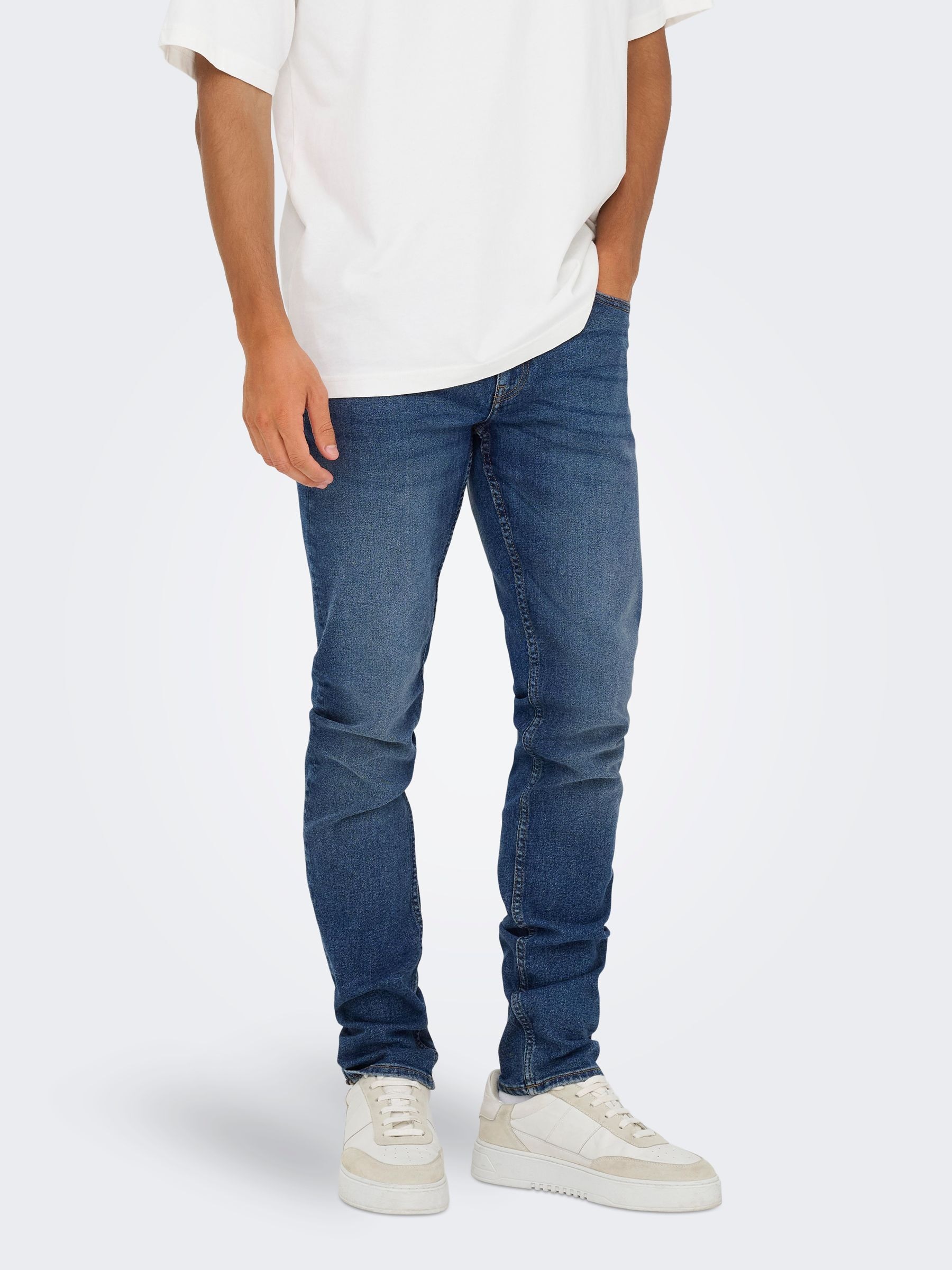 ONLY & SONS Slim-fit-Jeans "ONSLOOM SLIM 5748 EY BOX JEANS MU" Baumwollmisc günstig online kaufen