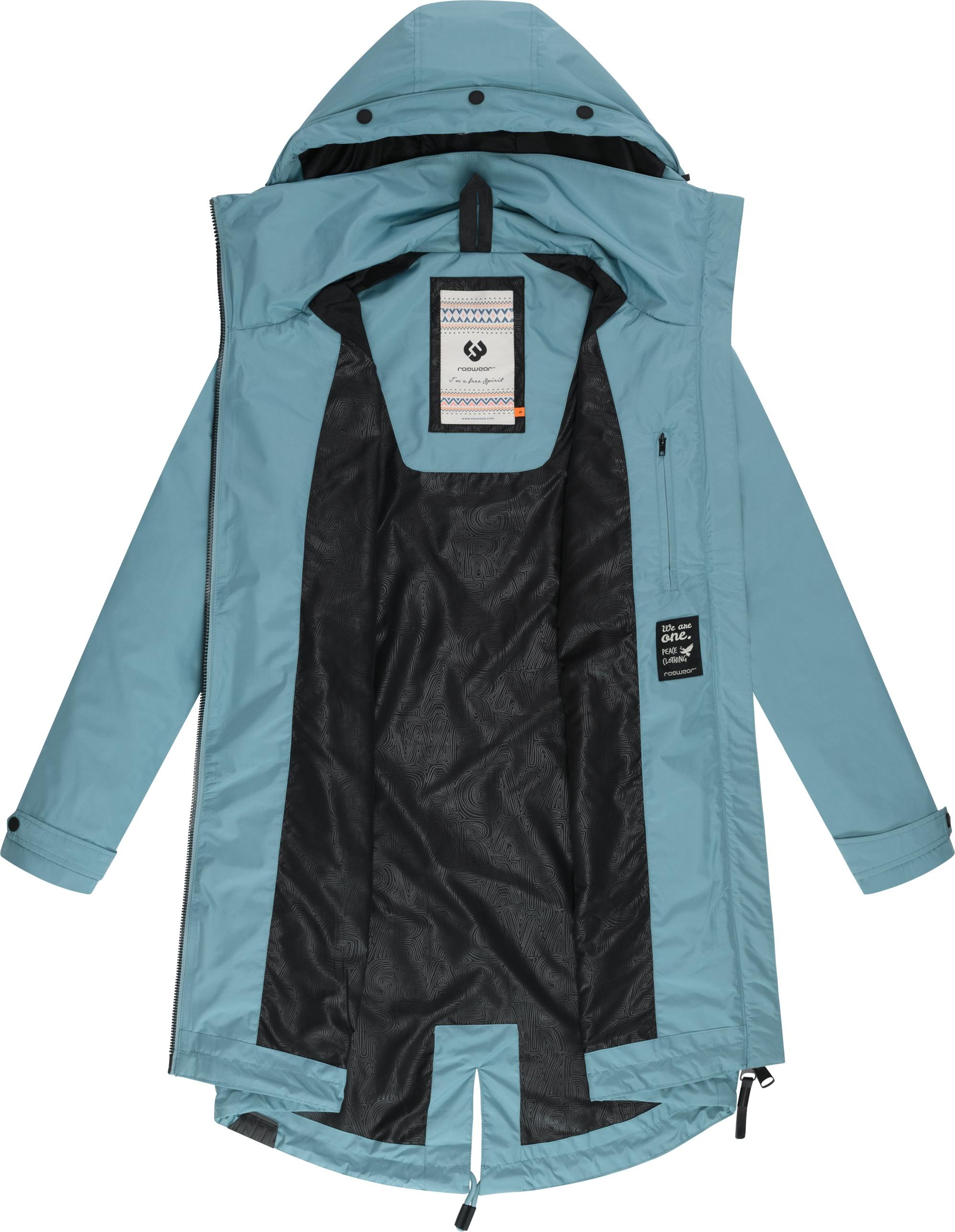 Ragwear Jerseymantel »Frodik« Wasserdichter oversized Damen Parka für die Übergangszeit