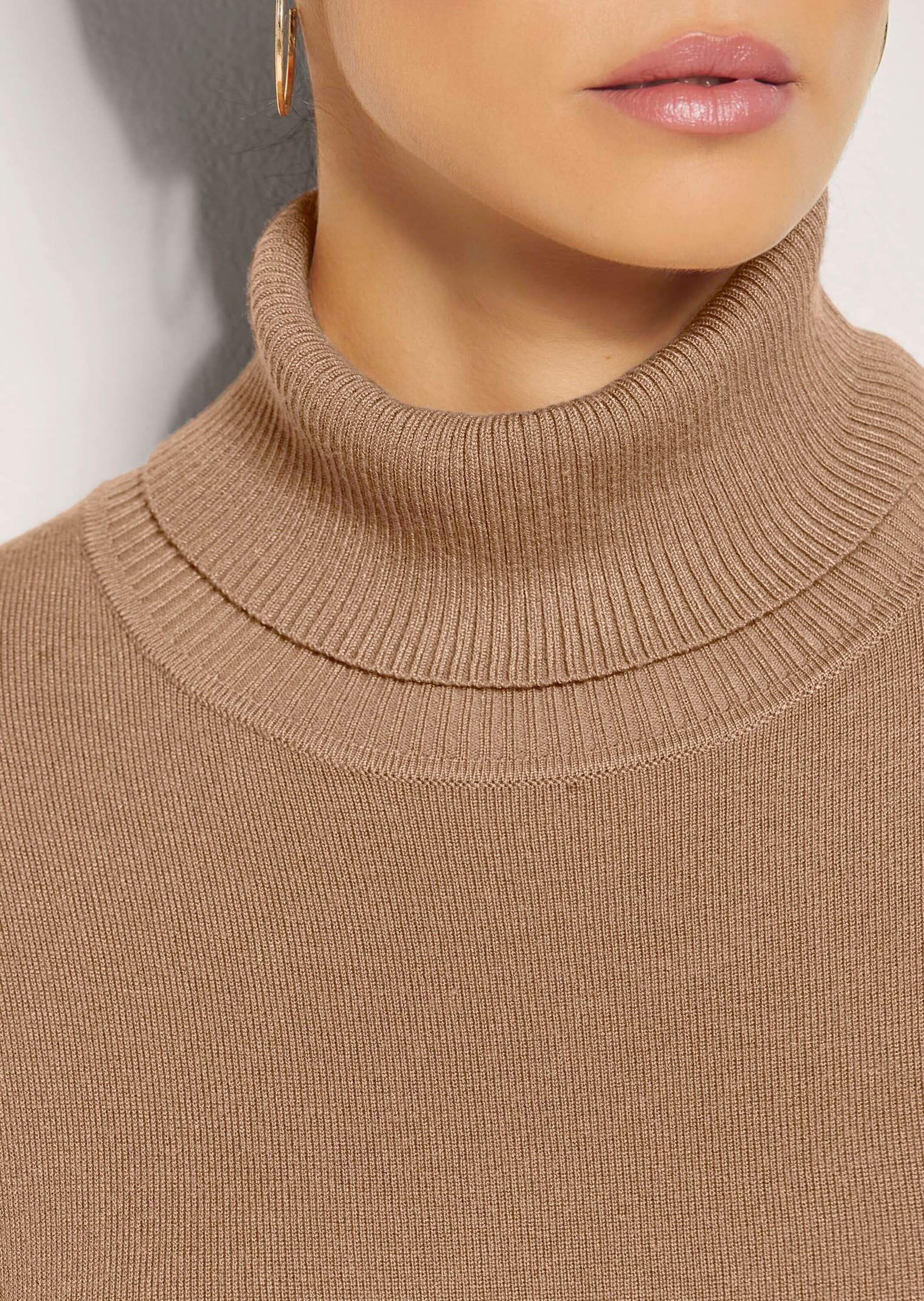 MADELEINE Longpullover »Pullover Strickpullover aus Viskose-Stretch«