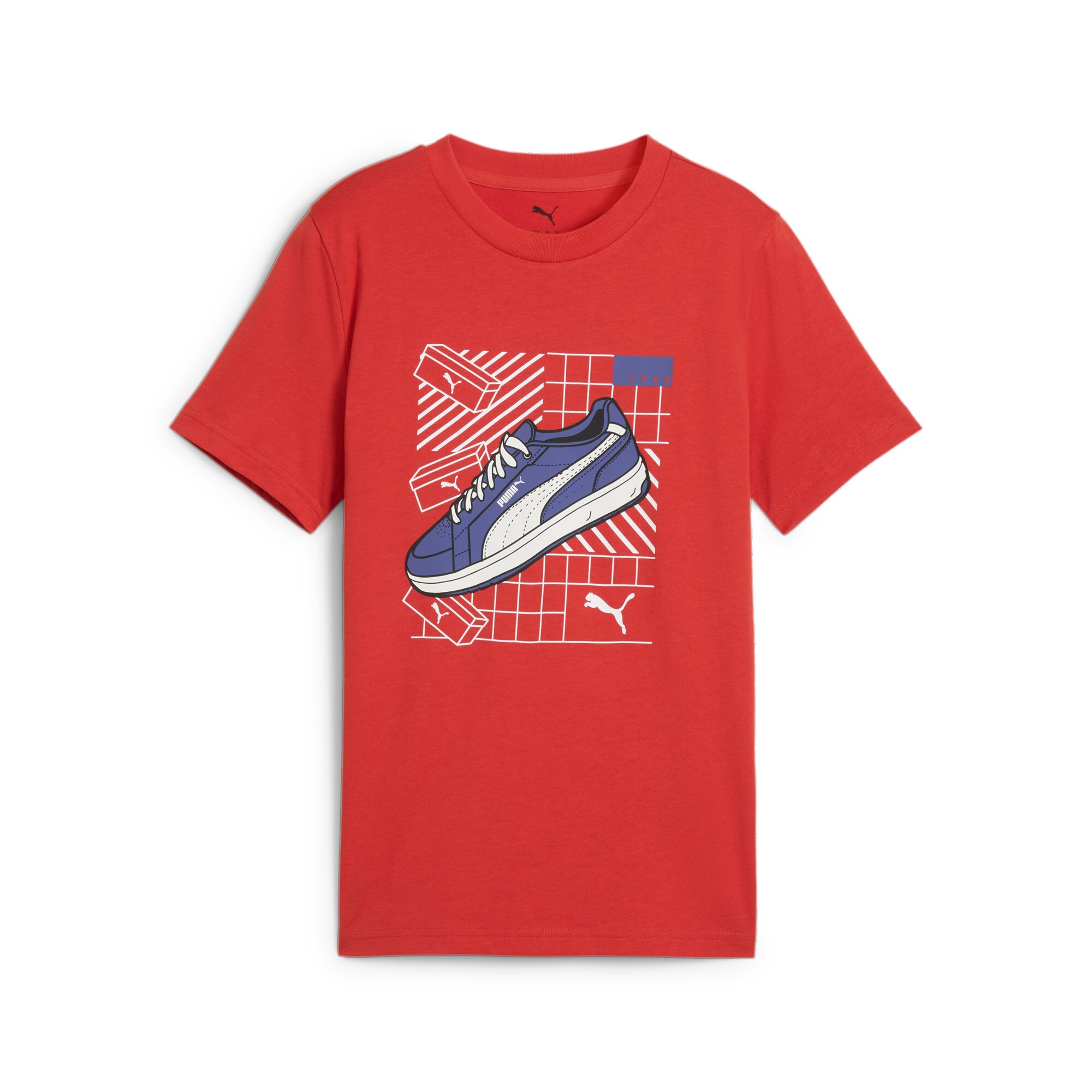 PUMA T-Shirt "GRAPHICS TEE IV B" Regular Fit, Rundhalsausschnitt, Kurzarm, für Jugendliche