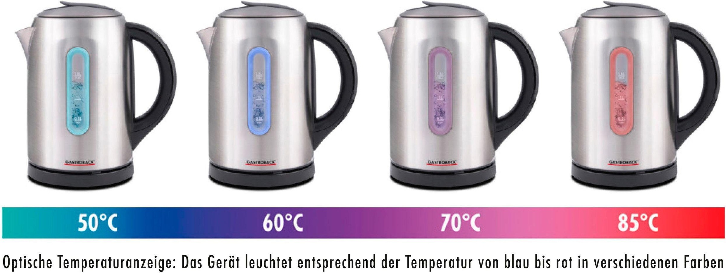 Gastroback Wasserkocher »42427«, 1,5 l, 2400 W