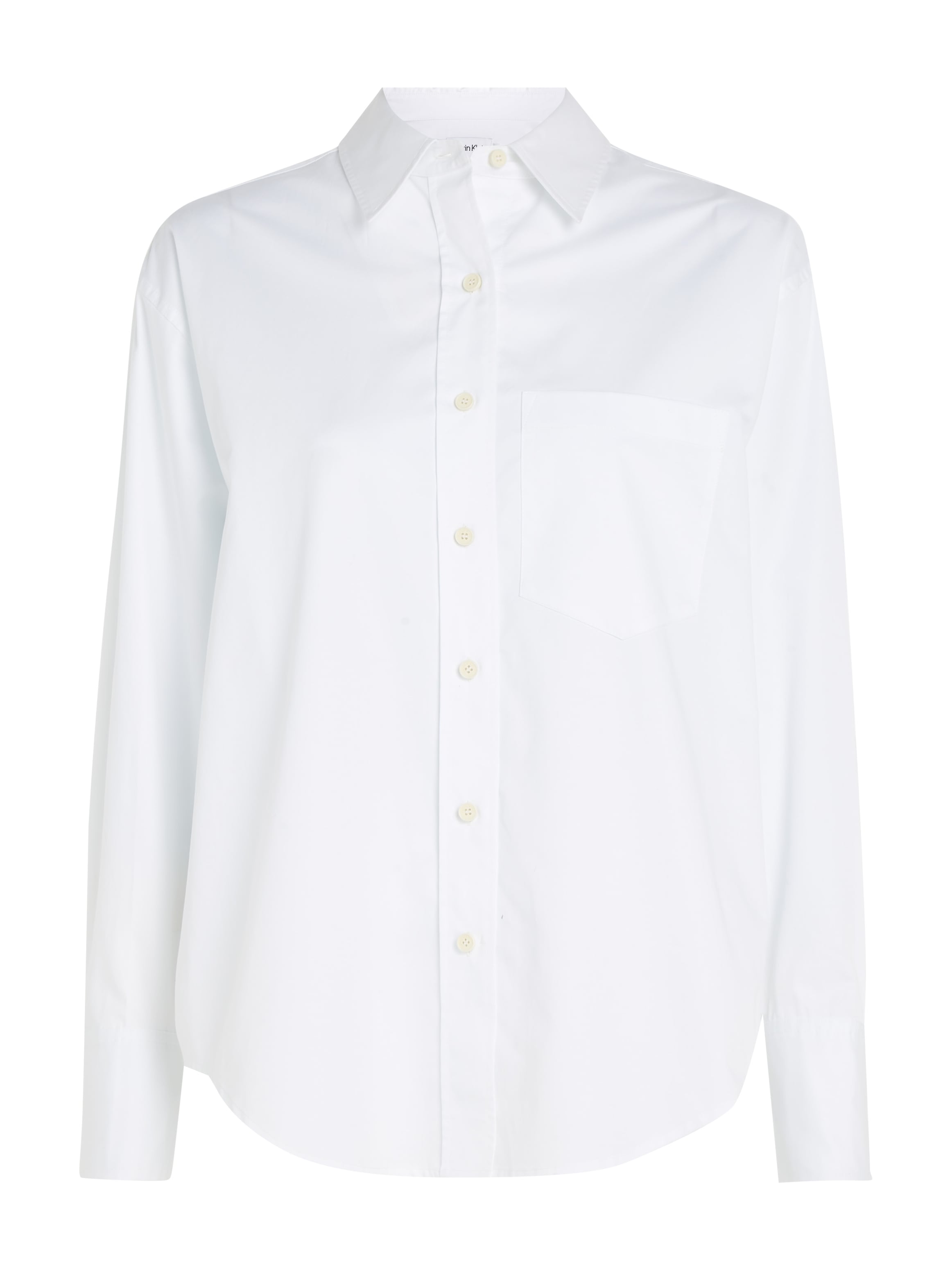 Calvin Klein Hemdbluse »RELAXED COTTON SHIRT«, mit durchgehender Knopfleiste