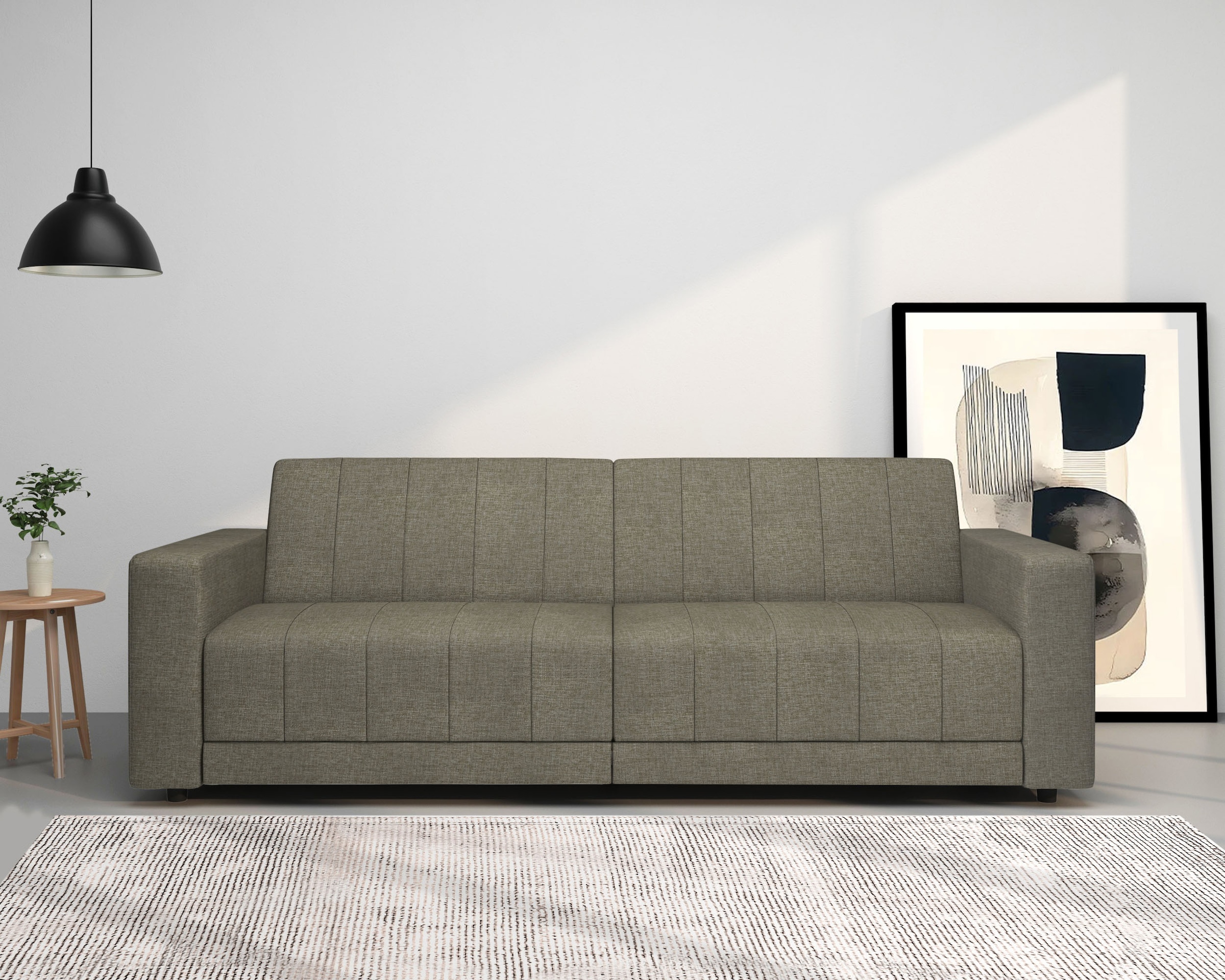 Dorel Home 3-Sitzer "Allie II Schlafsofa 225 cm" Bett-Funktion (108/190cm), günstig online kaufen