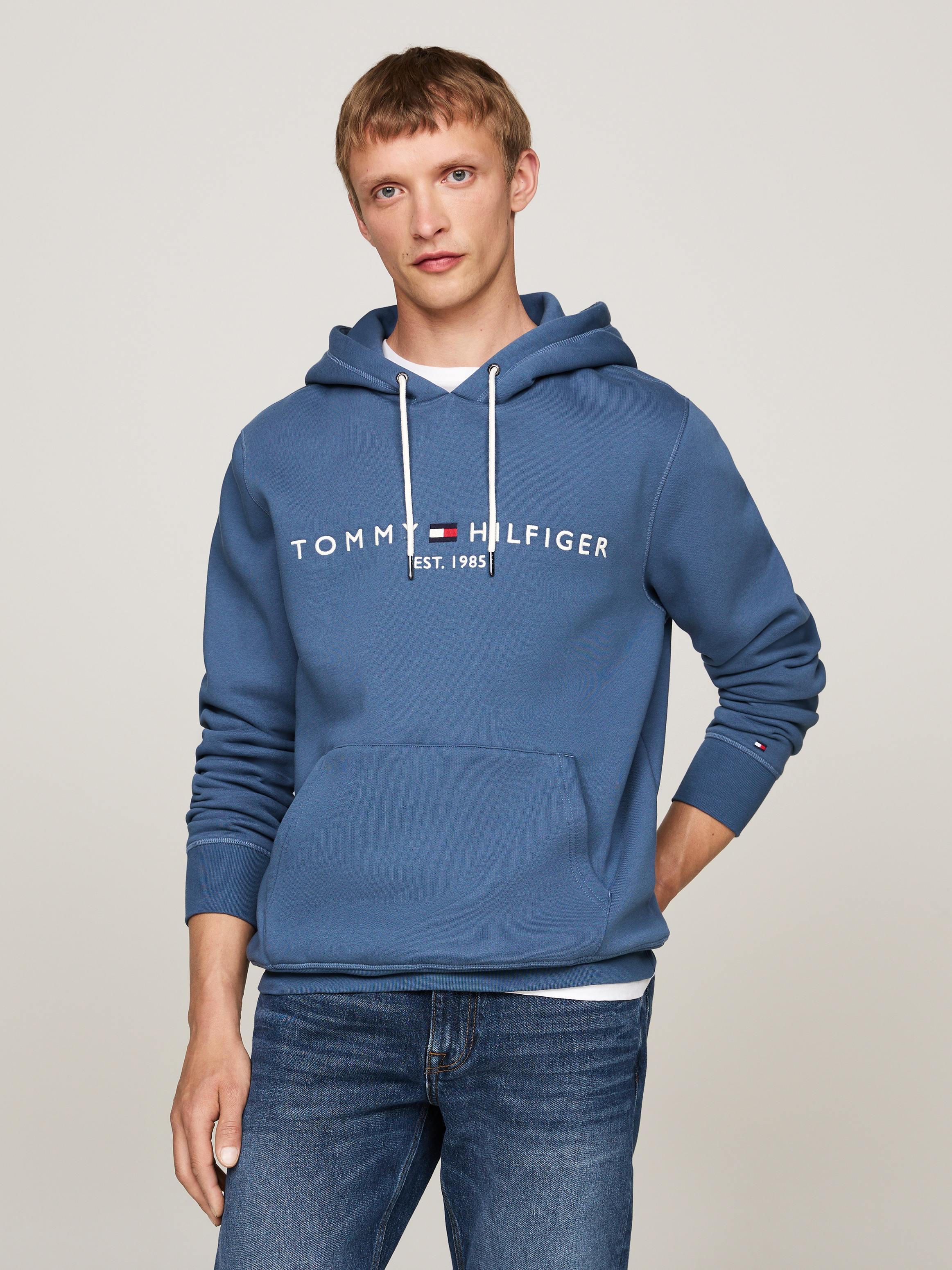 Kapuzensweatshirt »TOMMY LOGO HOODY«, mit Kapuze und Kängurutasche