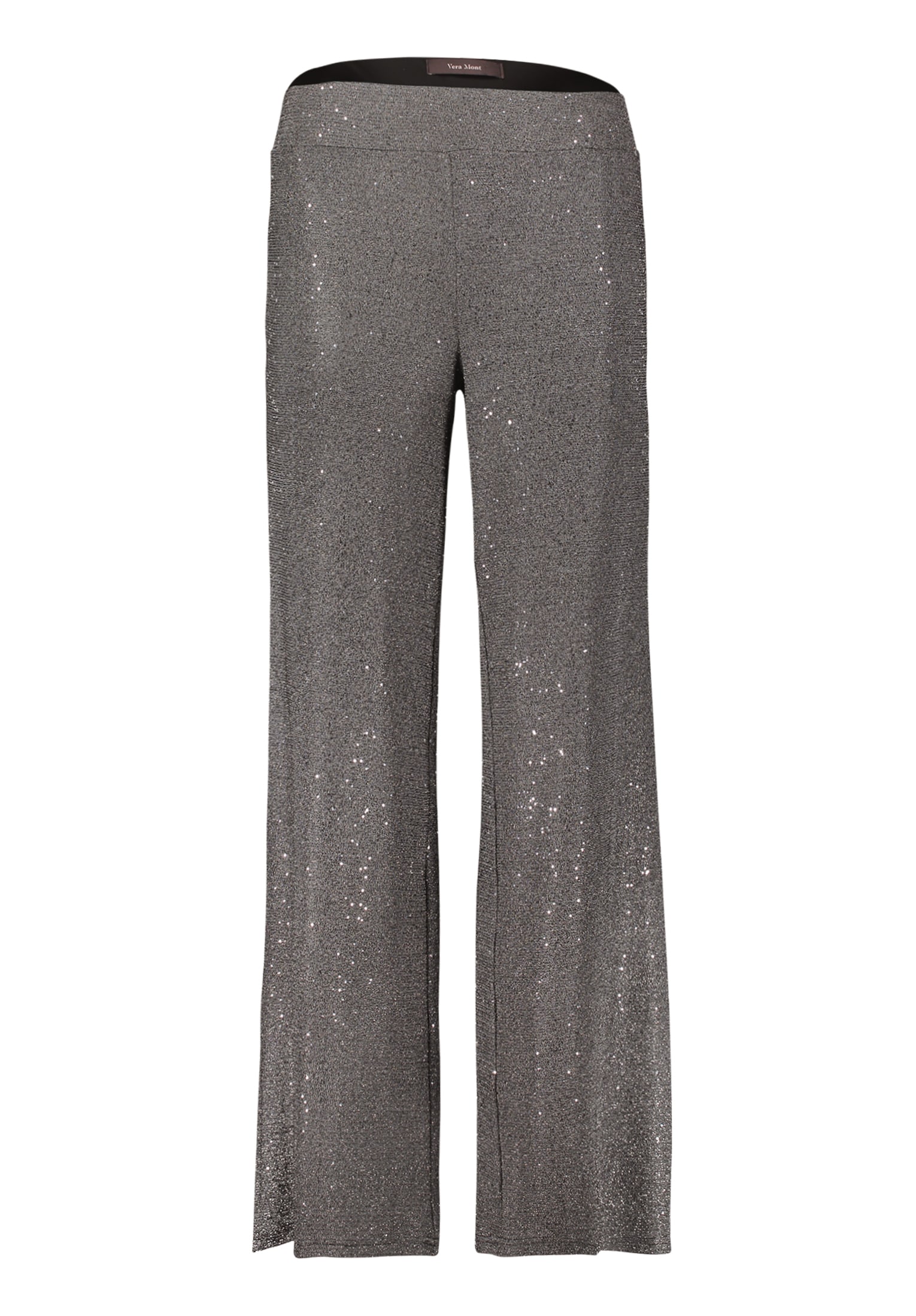 Vera Mont Stoffhose »Vera Mont Modern fit Hose mit weitem Bein«, Glitzer