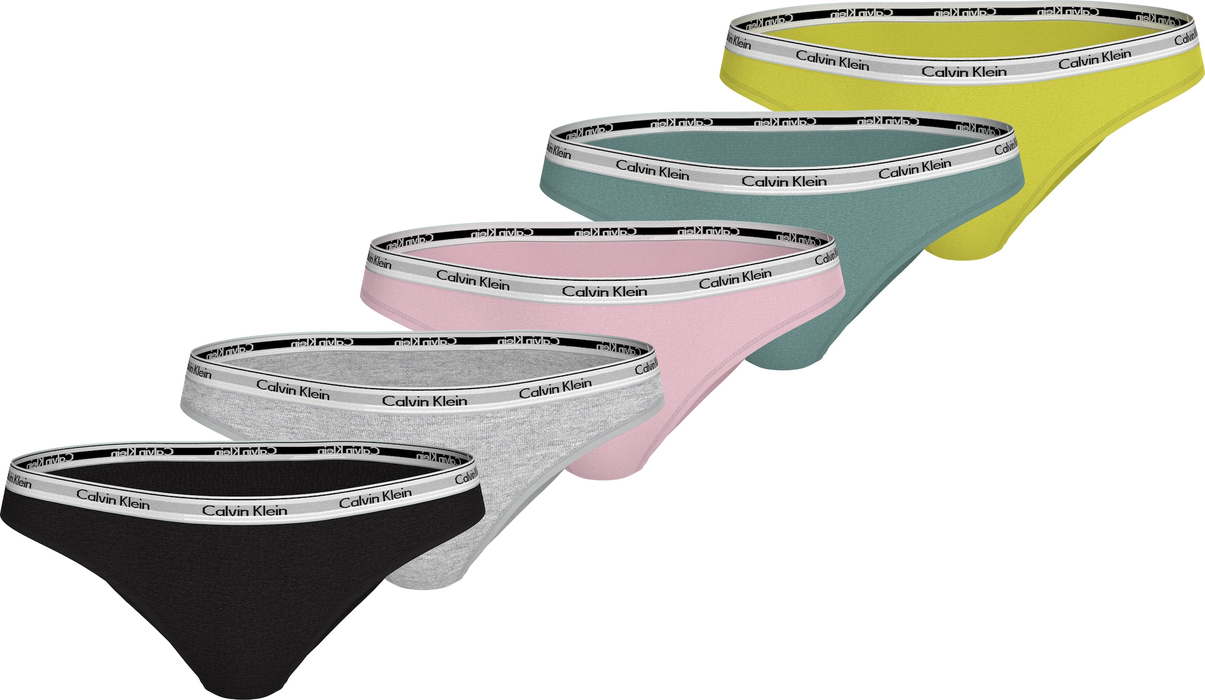Calvin Klein Underwear Bikinislip »5 PACK BIKINI (LOW-RISE)«, (Packung, 5 St., 5er-Pack), mit Logobund