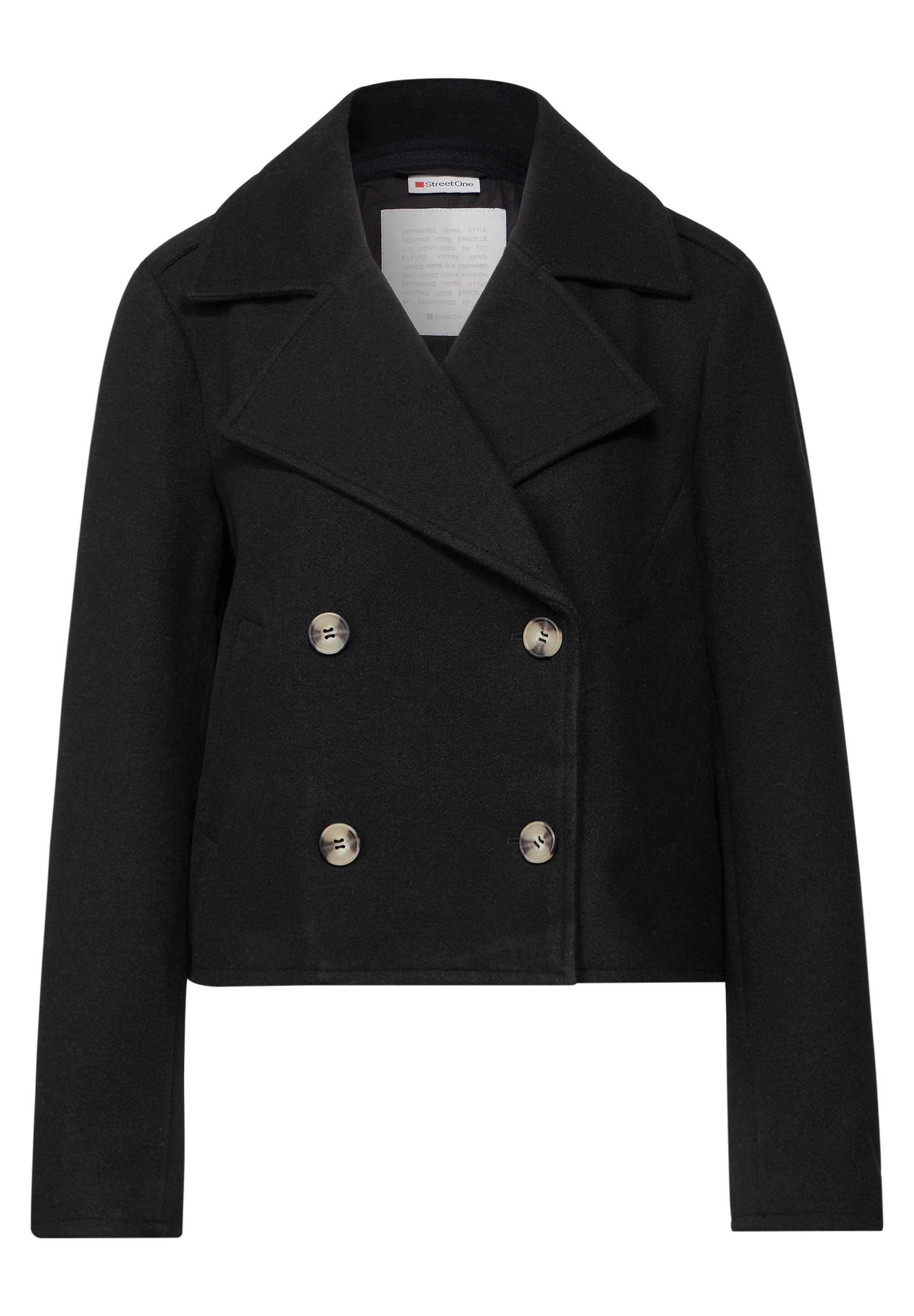 STREET ONE Kurzjacke, ohne Kapuze, mit Reverskragen