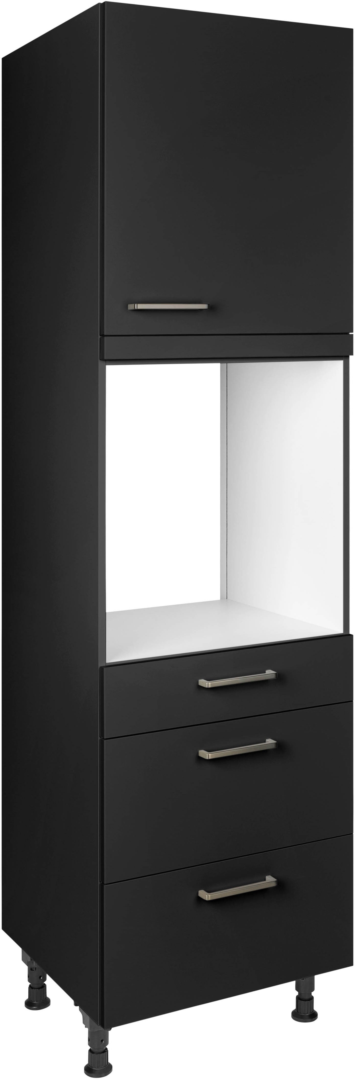nobilia ""Touch", Ausrichtung wählbar, mit Schublade und zwei Auszügen und" einer Tür, vormontiert, Breite/Höhe: 60/216,6 cm