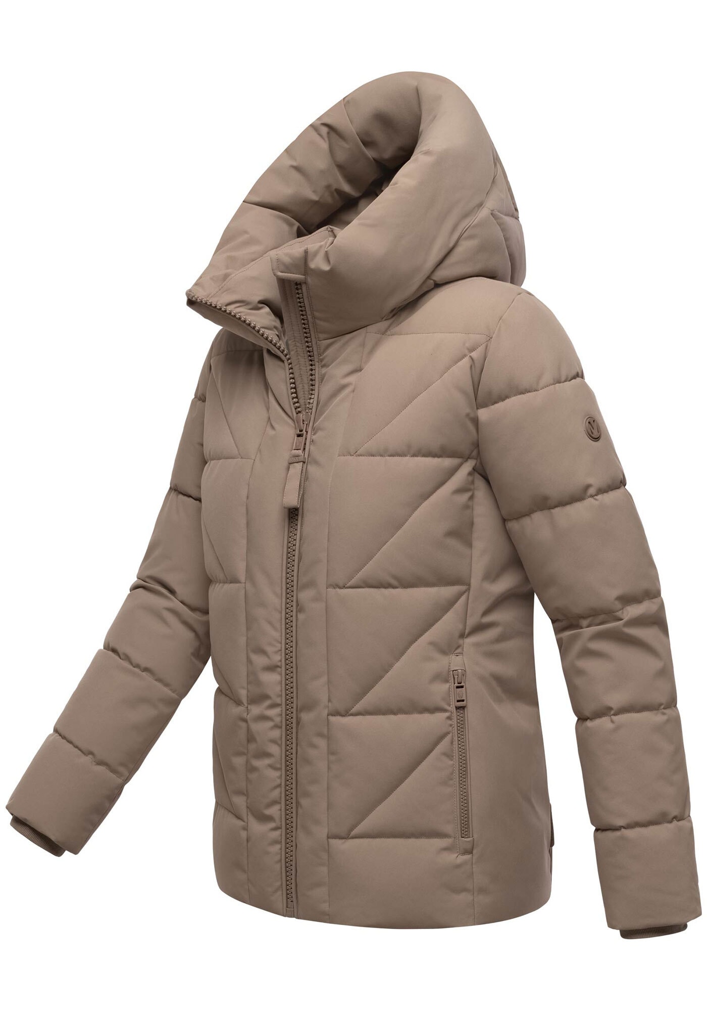 Marikoo Winterjacke »Kuschelnasee«, mit extra hohem Kragen und warmem Fleecefutter