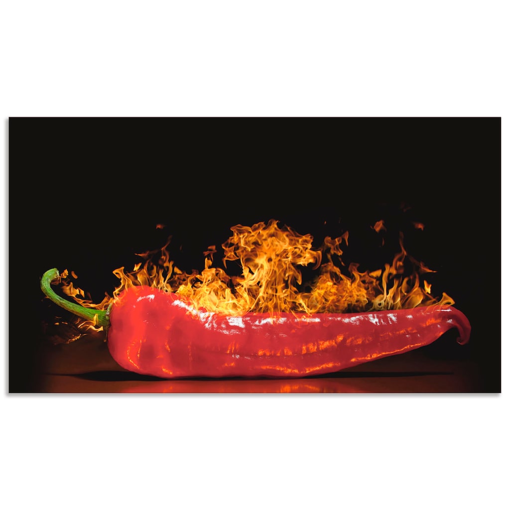 Artland Küchenrückwand »Roter scharfer Chilipfeffer«, (1 tlg.)