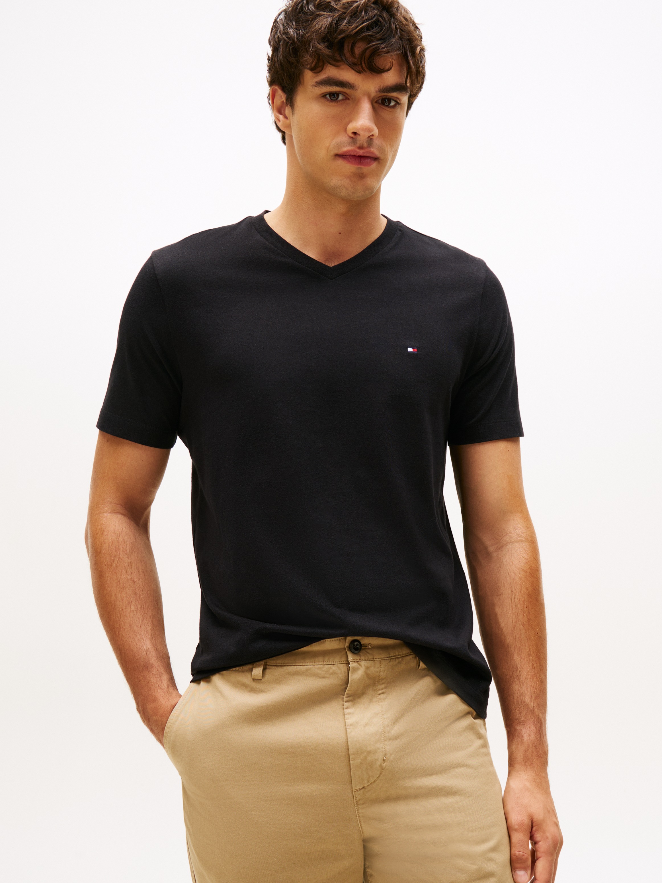 Tommy Hilfiger V-Shirt "ESSENTIAL V-NECK" unifarben, casual, regular fit, B günstig online kaufen