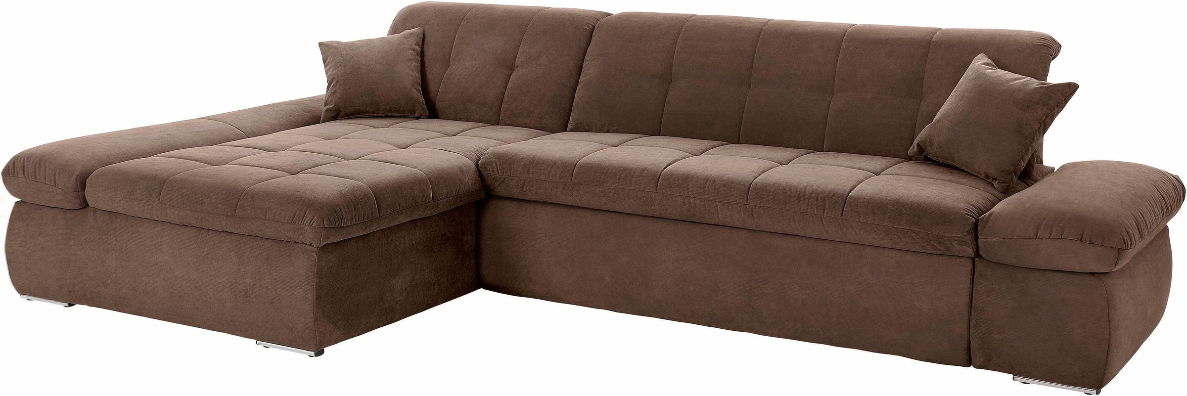 DOMO collection Ecksofa "NMoric XXL, B/T/H: 300/172/80cm, L-Form", wahlweis günstig online kaufen