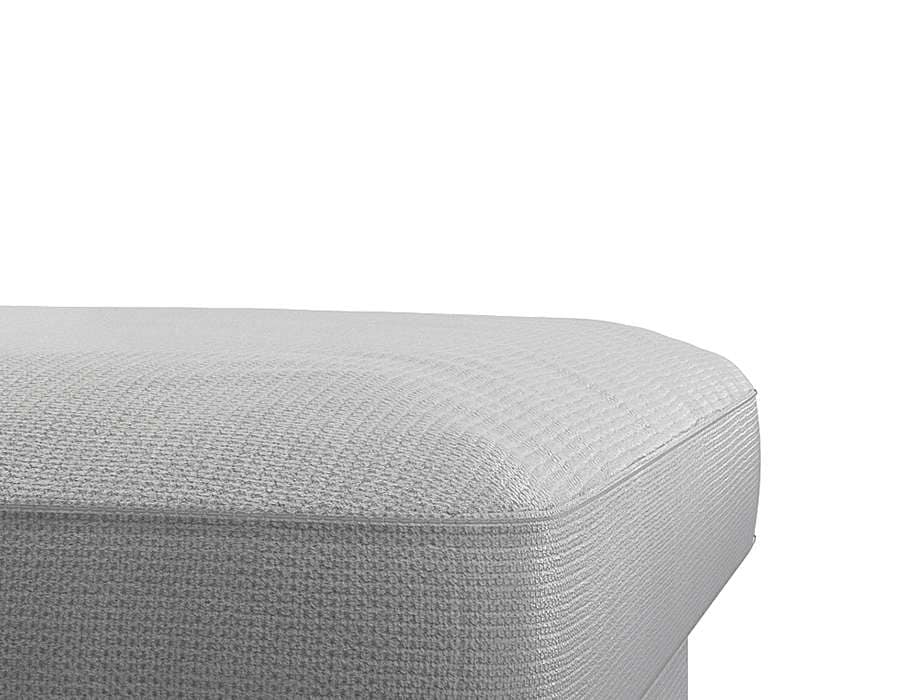 FLEXLUX Pouf »Fiore«, Kaltschaum, Füße Alu+ Eiche