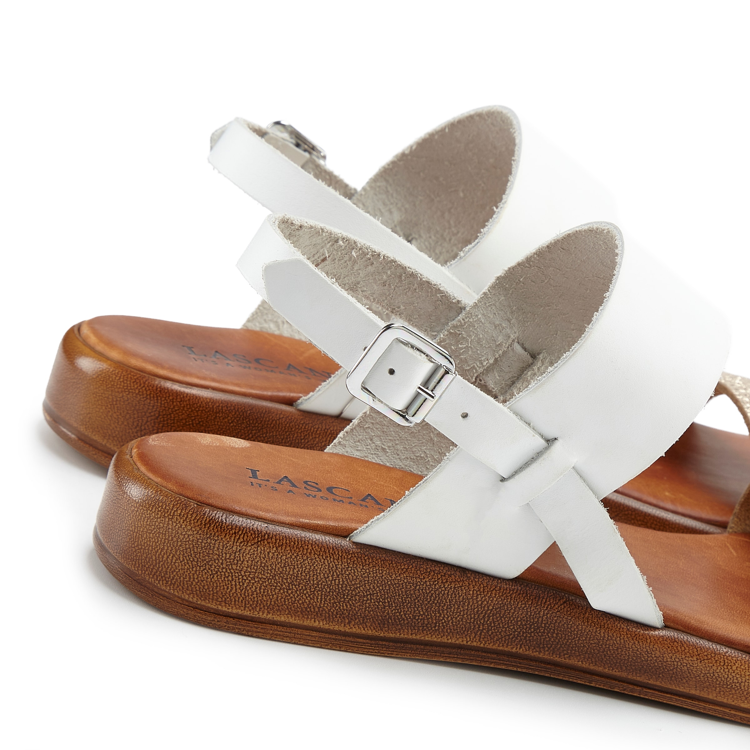 LASCANA Sandale »Sommerschuh, Riemchensandale, offener Schuh«, aus Leder