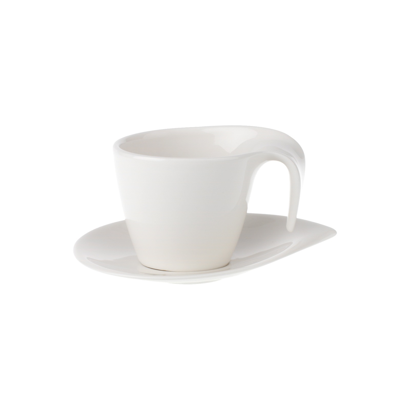 Villeroy & Boch Tasse "Frühstückstasse mit Untertasse Flow 250 ml weiß" günstig online kaufen