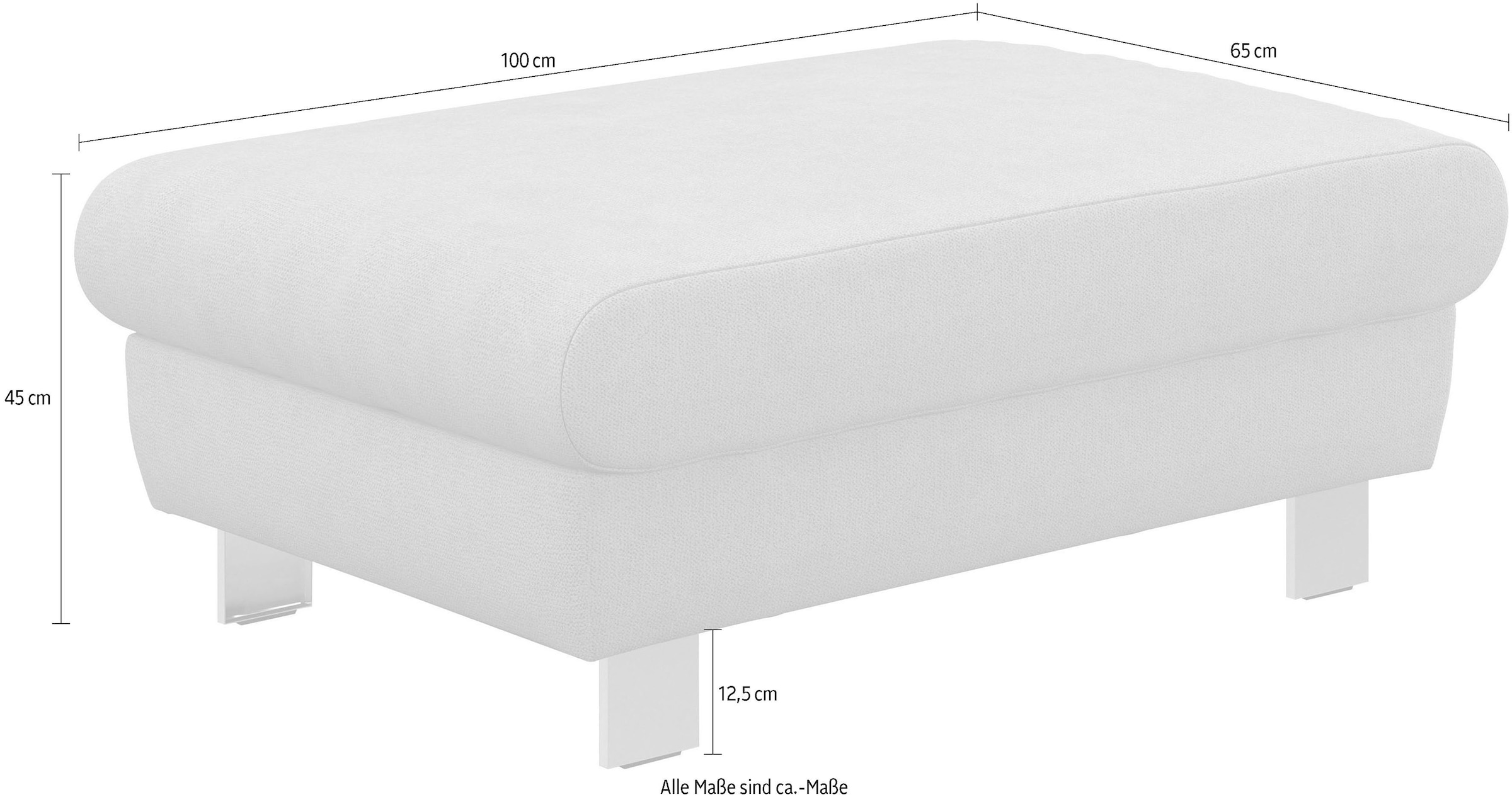 COTTA Hocker »Komaris, B: 100 cm« individuell zu kombinieren