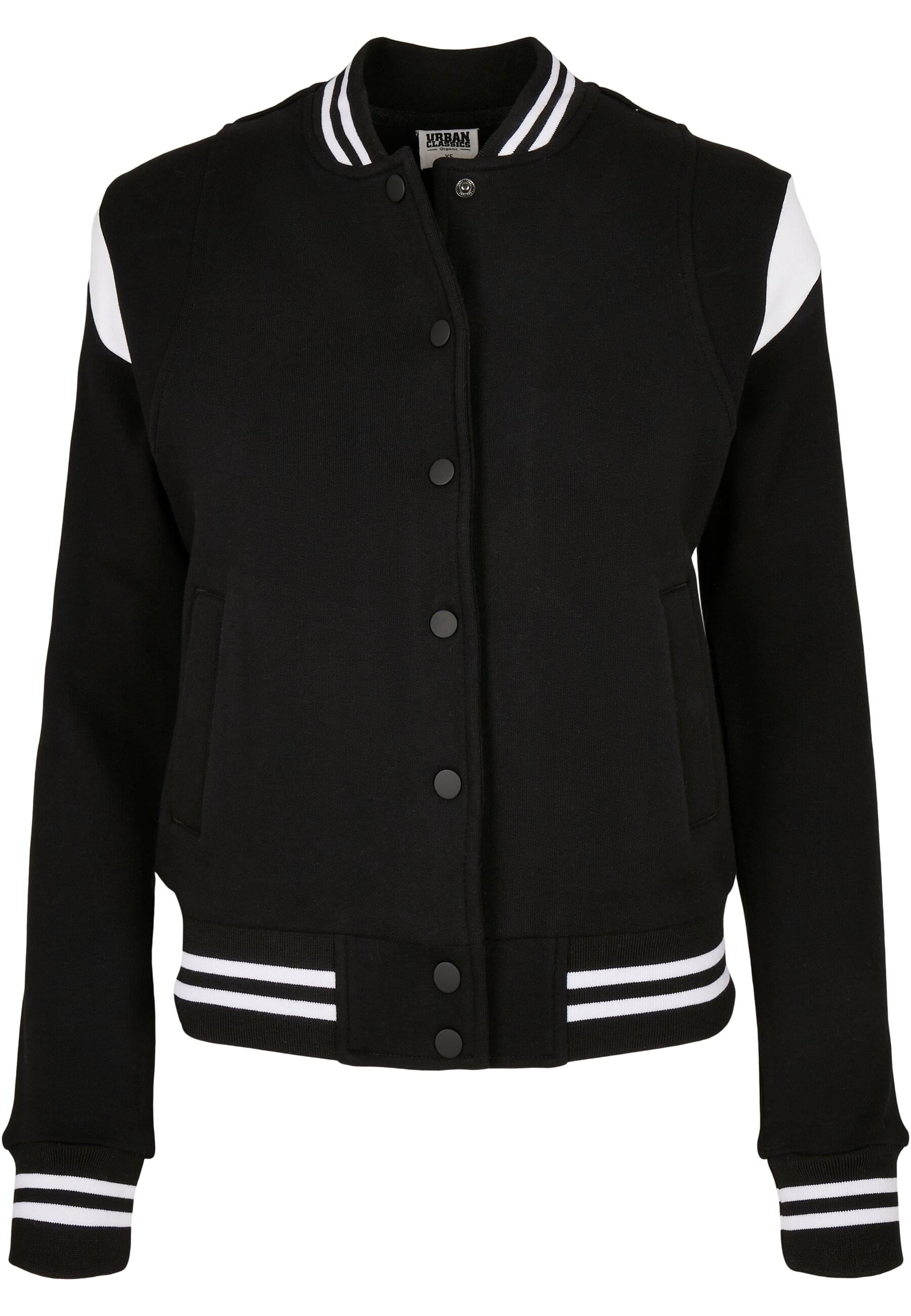 Collegejacke »Urban Classics Damen Ladies Organic Inset College Sweat Jacket«, (1...