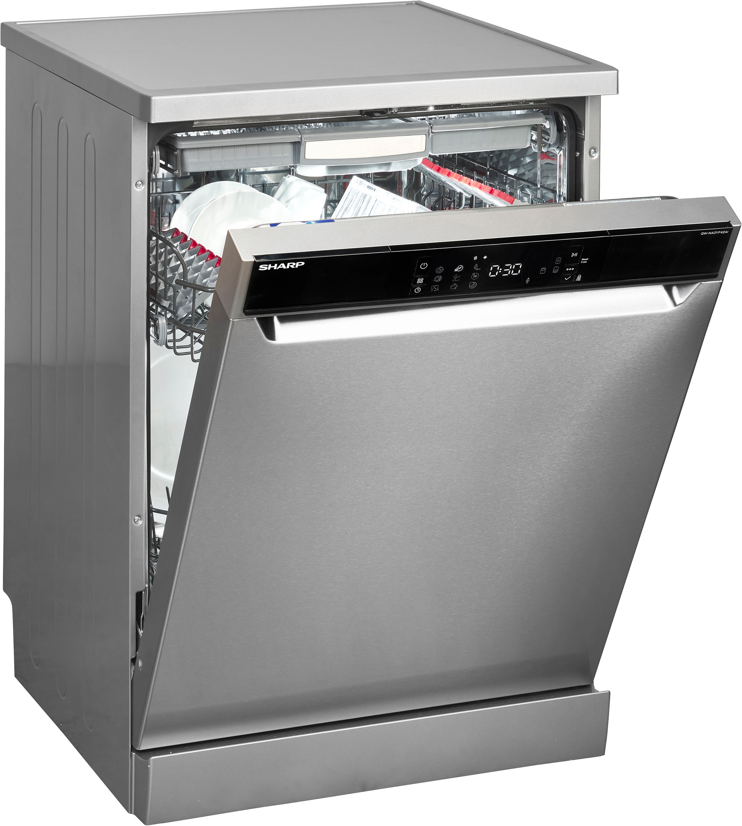Sharp Standgeschirrspüler "QW-NA3YF42AI-DE" 9,2 l 14 Maßgedecke günstig online kaufen