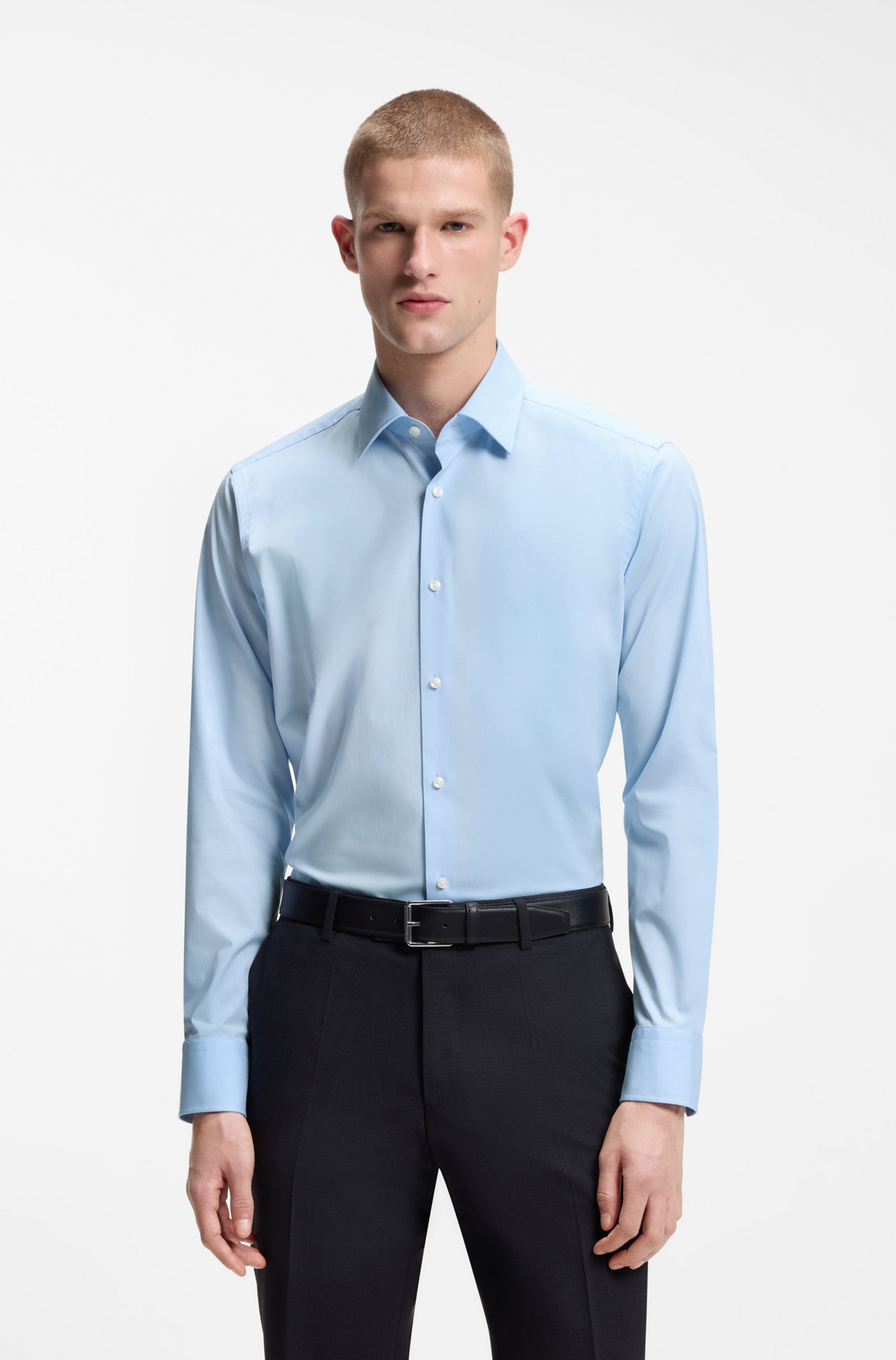 BOSS Businesshemd Kentkragen, Regular Fit, bügelleichte Qualität günstig online kaufen