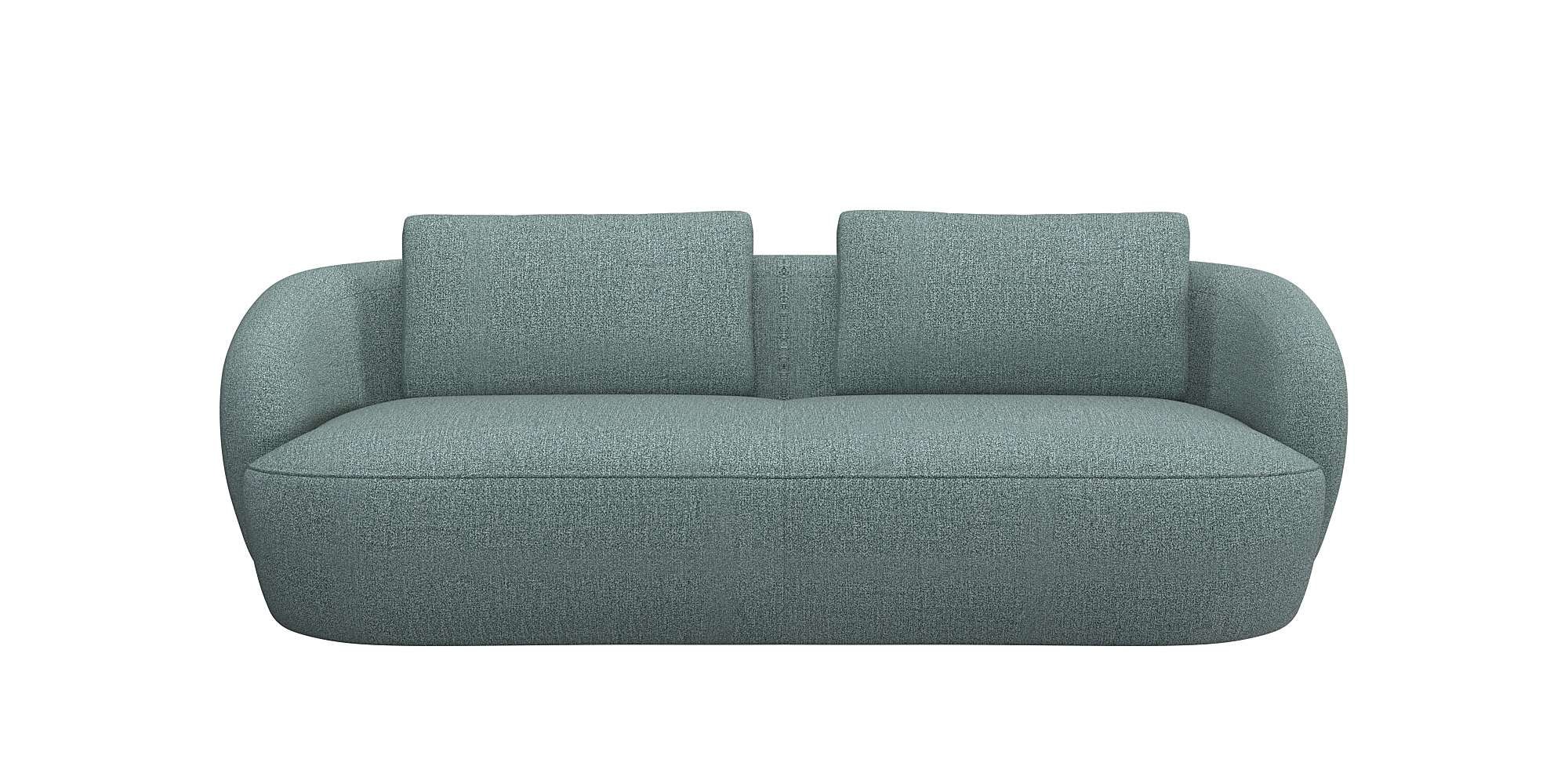 3-Sitzer »Torino, rund, Couch, Dreisitzer«, Modernes, organisches Sofa-Design,...