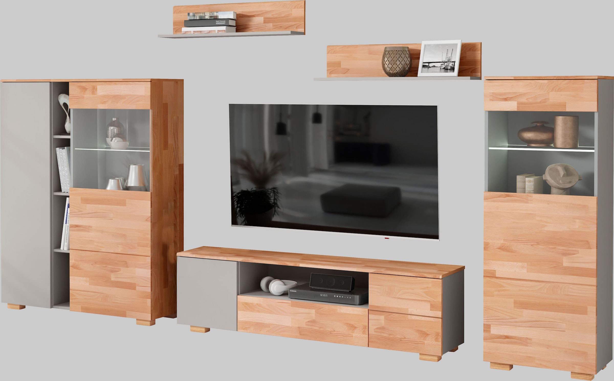 Home affaire Wohnwand 5 Stk. tlg. schöne moderne Optik günstig online kaufen
