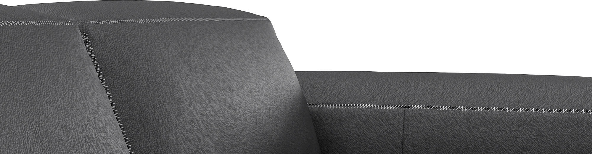 FLEXLUX Ecksofa »Lucera bequem und komfortabel durch hochwertigen Sitzaufbau, L-Form«, modern & anschmiegsam, Kaltschaum, Stahl-Wellenunterfederung