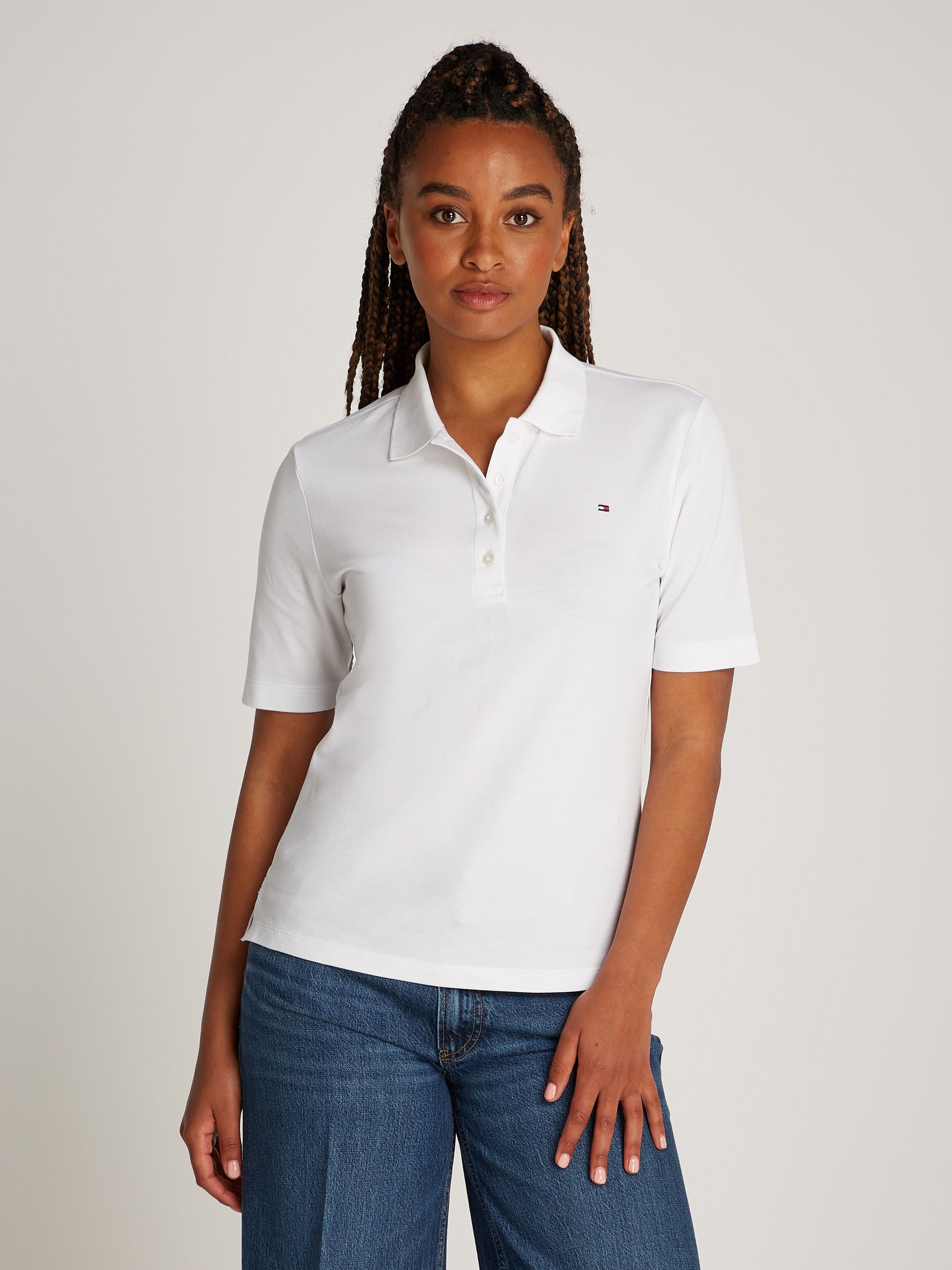 Poloshirt »1985 Regular Fit Pique Premium Polo«, mit Logo-Stickerei, mit Seitenschlitzen