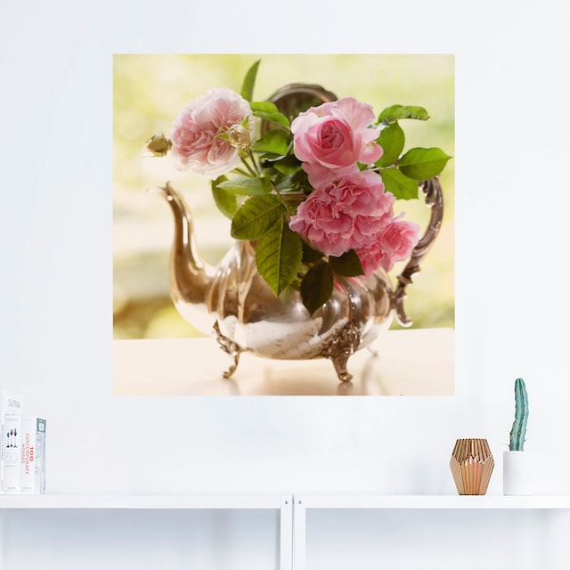 Artland Wandbild »Rosen Romance«, Blumen, (1 St.), als Leinwandbild,  Wandaufkleber oder Poster in versch. Größen bestellen | BAUR