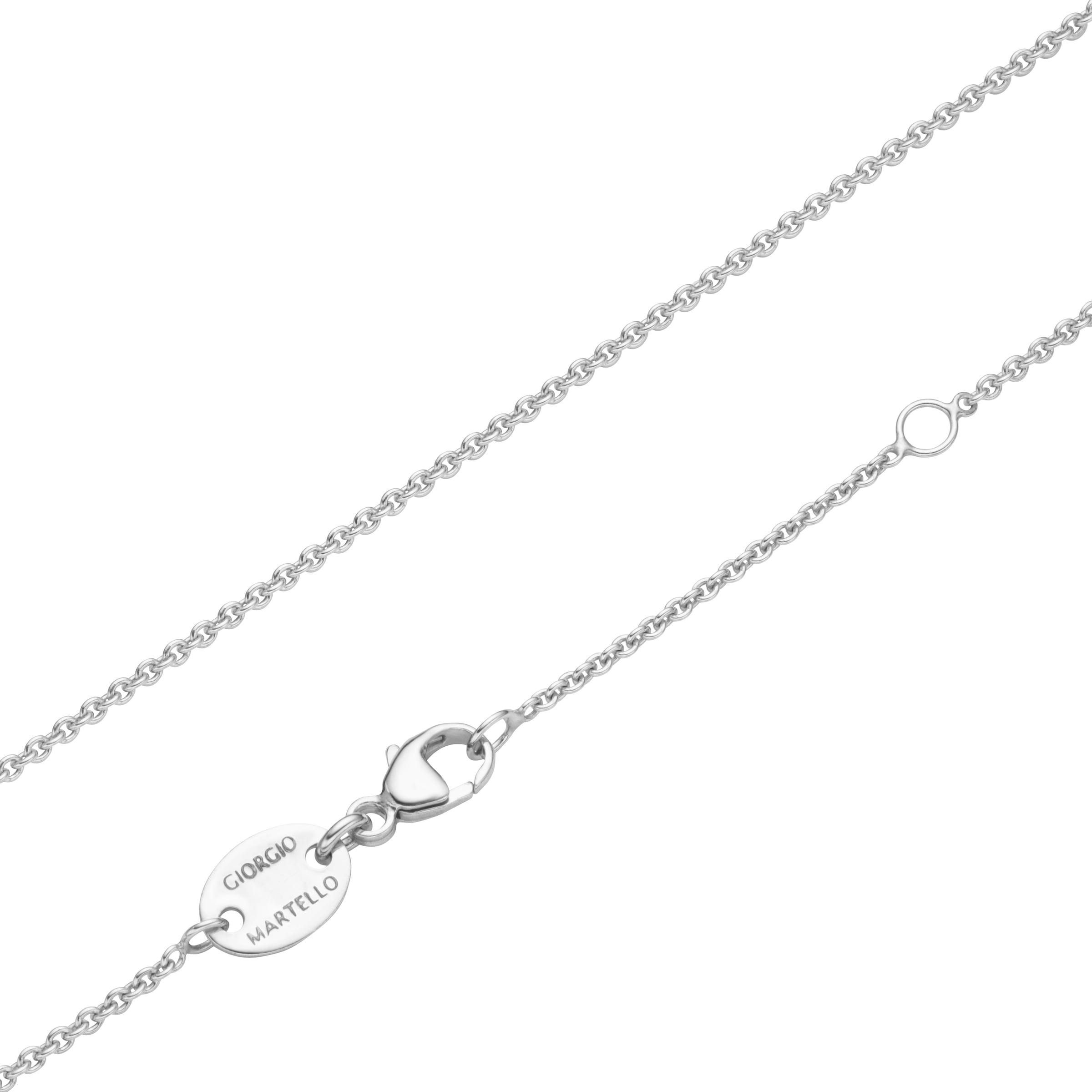 GIORGIO MARTELLO MILANO Perlenkette »mit Muschelkernperlen, Perl-Behang mit Zirkonia, Silber 925«