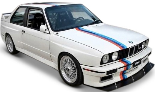 Bburago Sammlerauto »BMW M3 (E30) 88, weiß«, 1:24