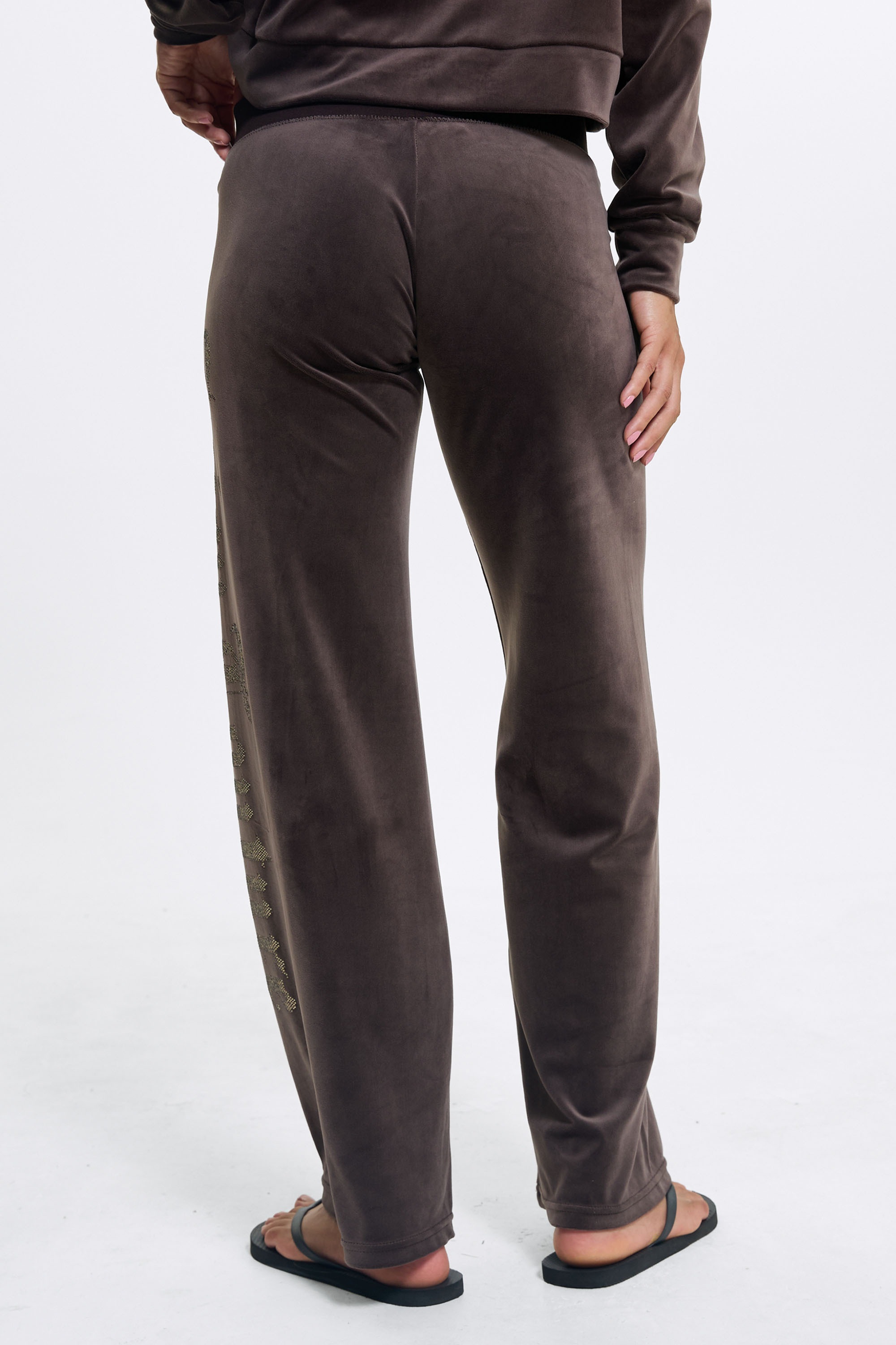 Juicy Couture Sweathose »OLD GOTHIC OG STRAIGHT TRACKPANT Damen«  Trainingshose Damen, Sweathose, Velour, Jogginghose mit Glitzer, Sale