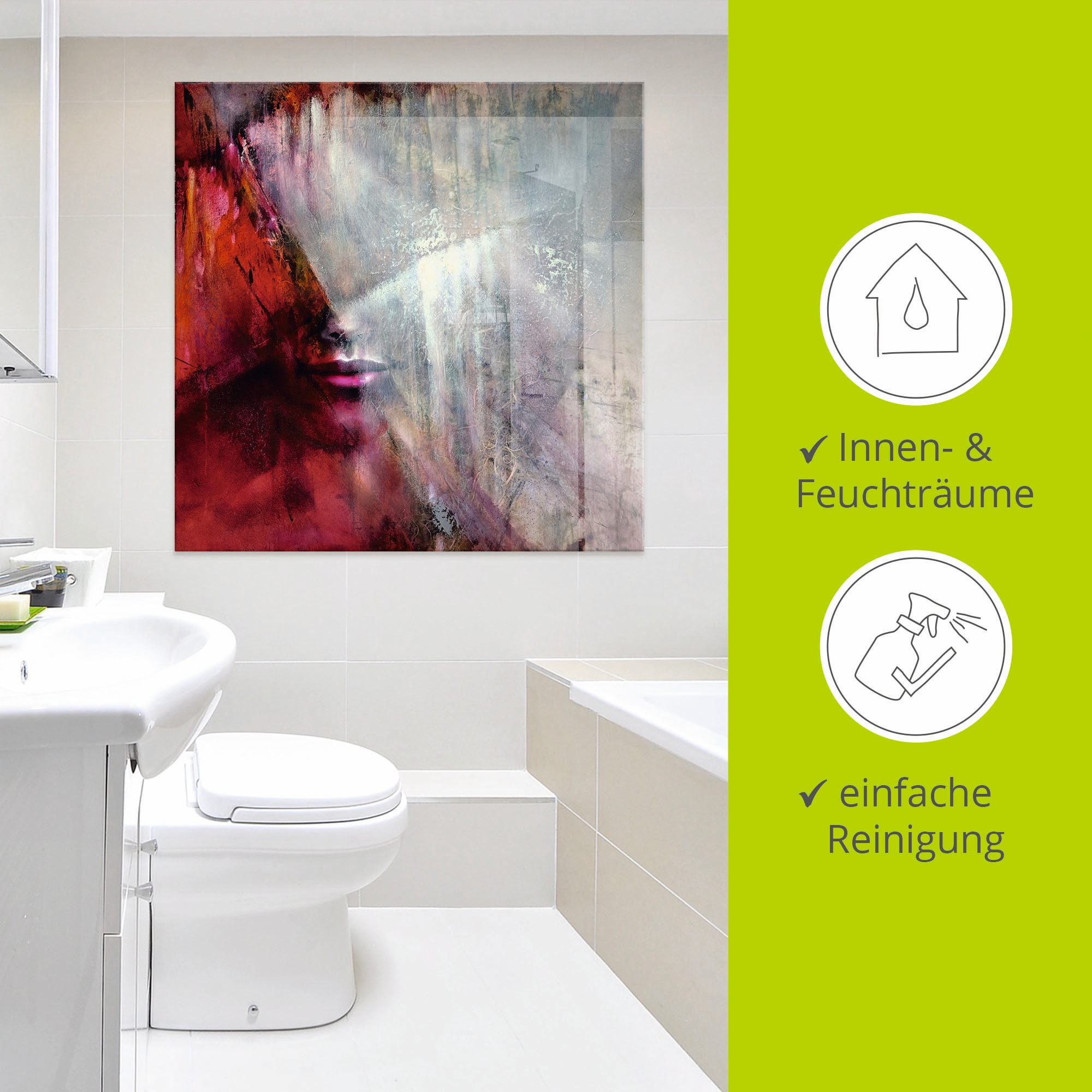Artland Glasbild »Julia«, Frau, (1 St.), in verschiedenen Größen