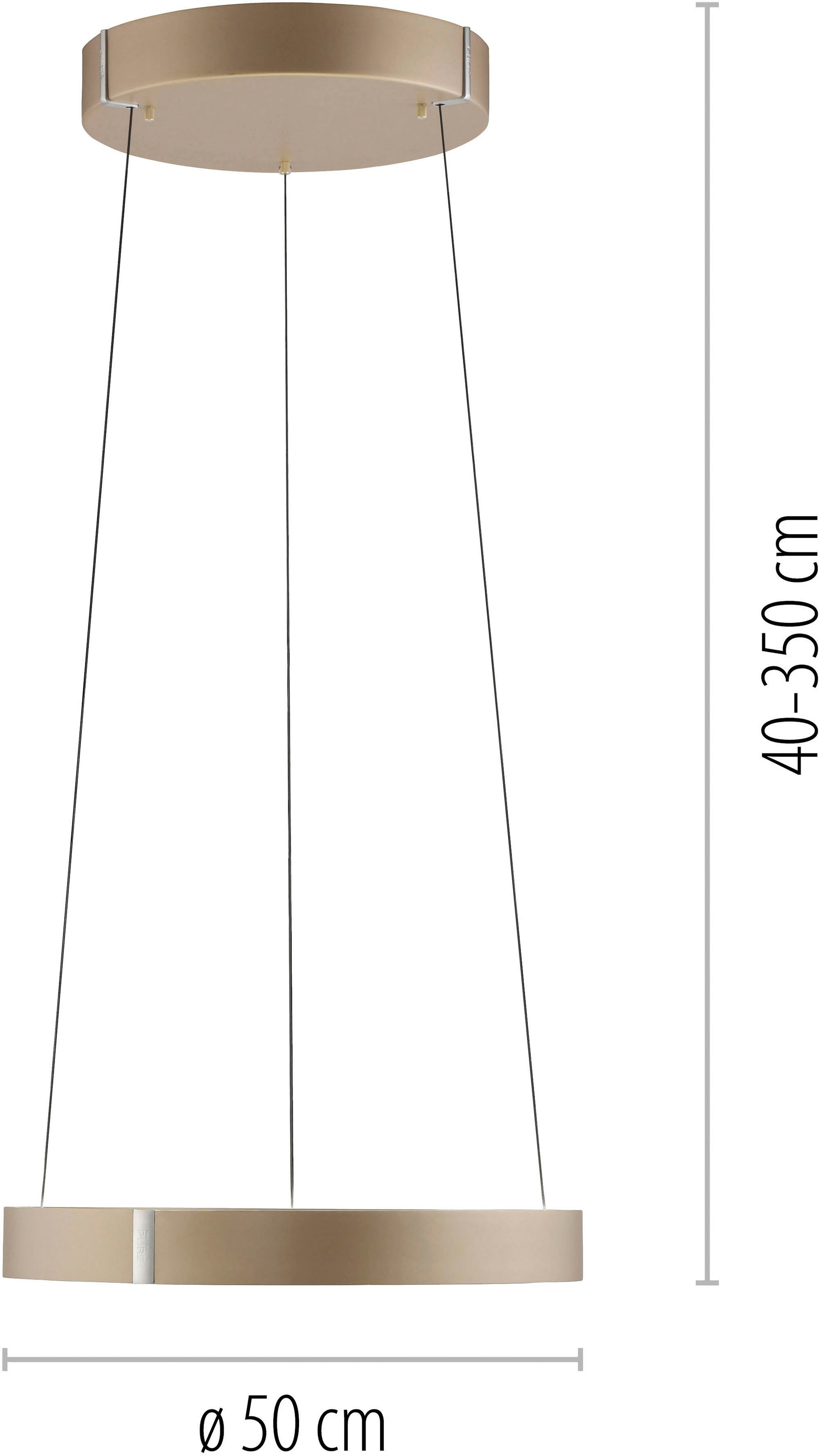 Neuhaus PURE LED Pendelleuchte »PURE E-Clipse« LED-Board 1 Stk. warmweiß - kaltweiß e-LIFT®-Funktion, CCT, dimmbar über Fernbedíenung