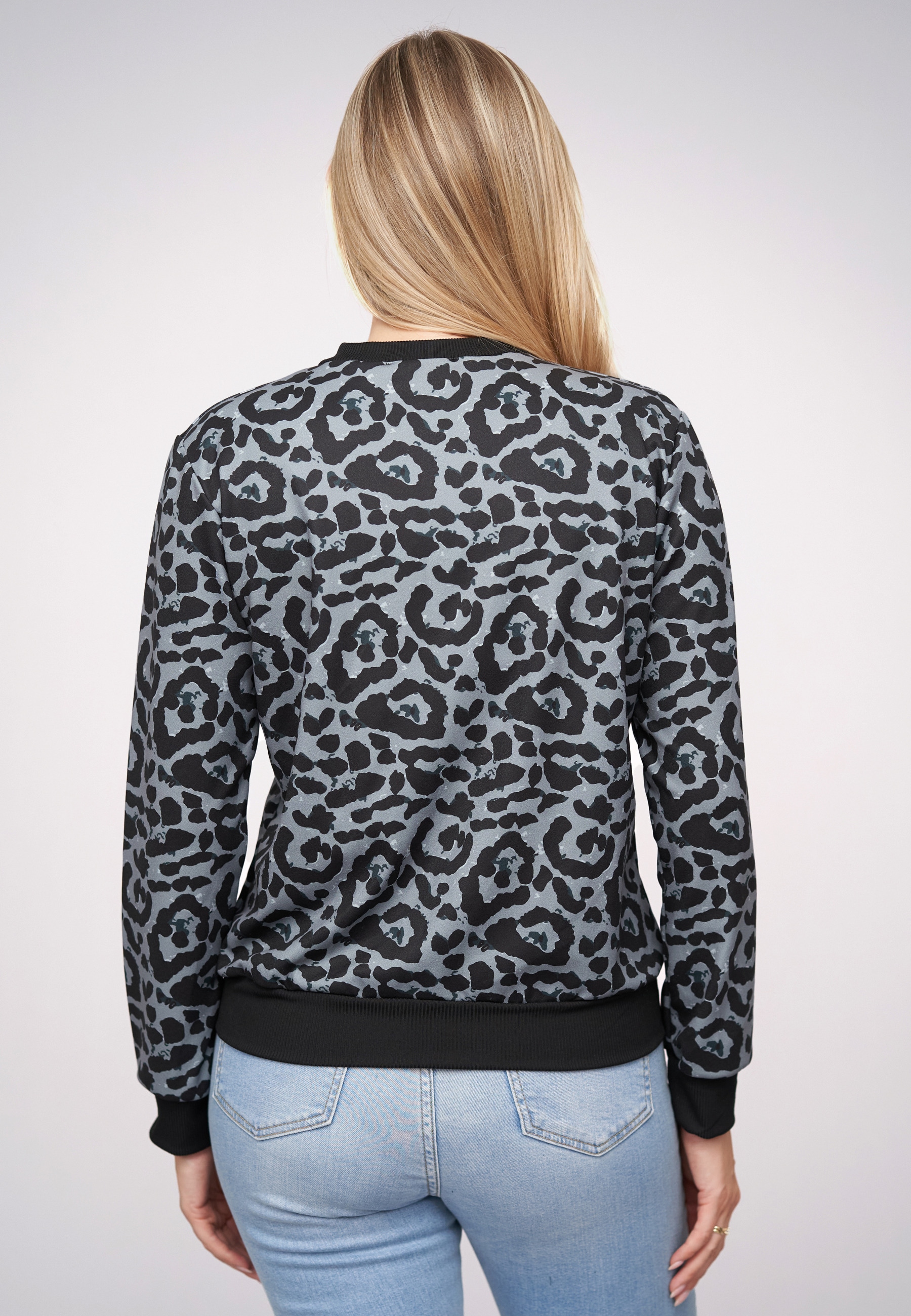 CLOUD 5IVE Bomberjacke »CLOUD 5IVE Blouson Bomber-Jacket with leo print« 1 Stk. tlg. ohne Kapuze
