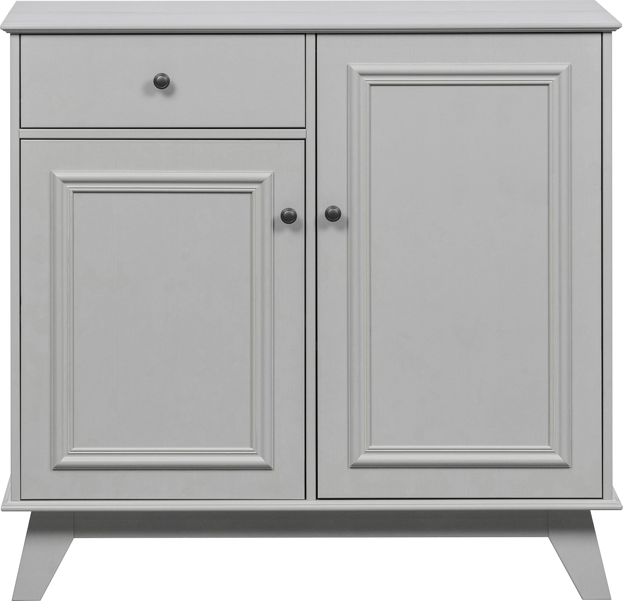 WOOOD Sideboard "Lily FSC-Kiefernholz mit Metallknöpfe, H 93 x B 98 x T 55 cm" Schutzlackierte Oberfläche, kombinierbar mit Lily-Serie, pfleigleicht