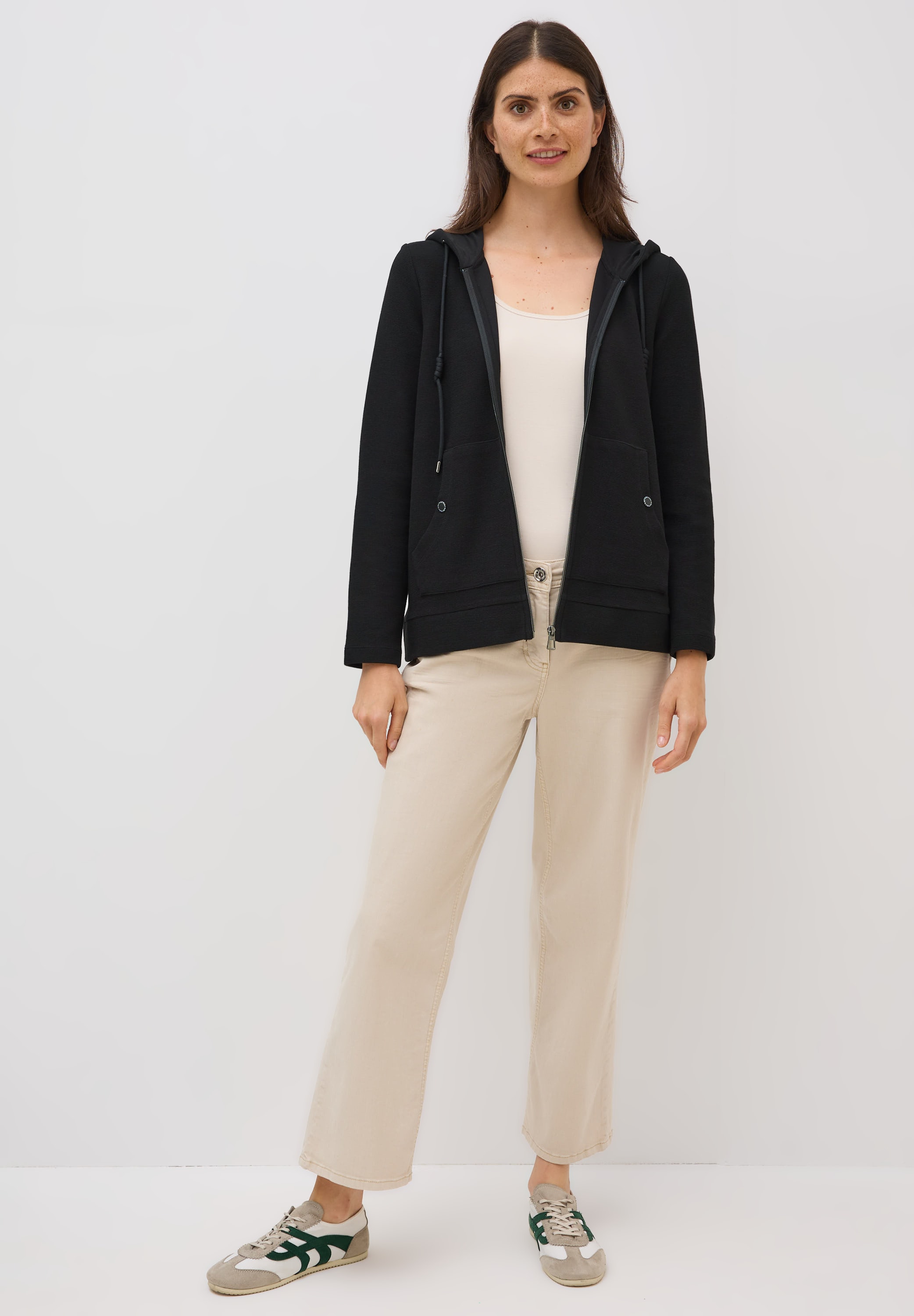 Cecil Sweatjacke, mit Kängurutasche