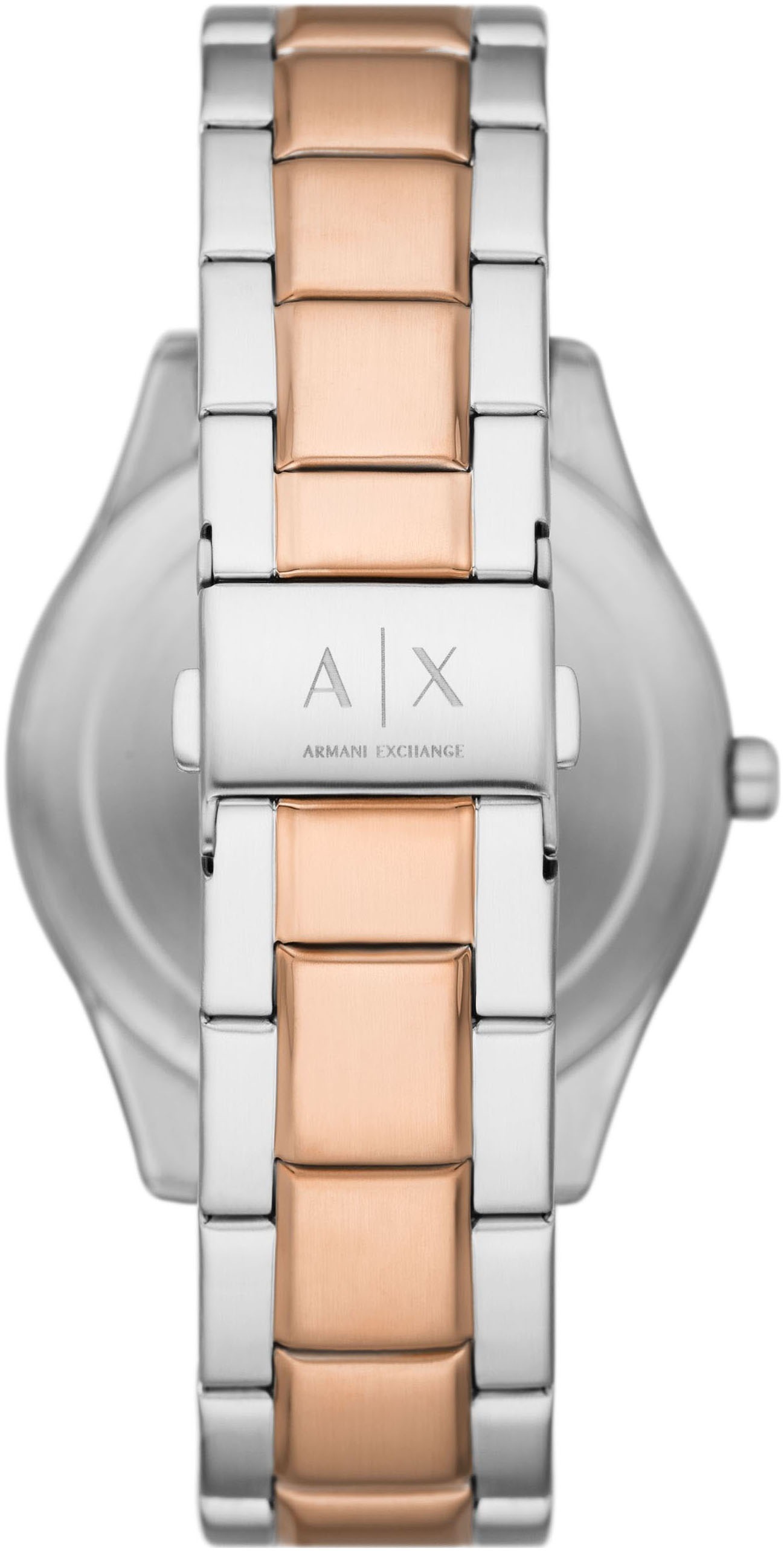 ARMANI EXCHANGE Multifunktionsuhr, Quarzuhr, Armbanduhr, Herrenuhr, analog, Edelstahlarmband